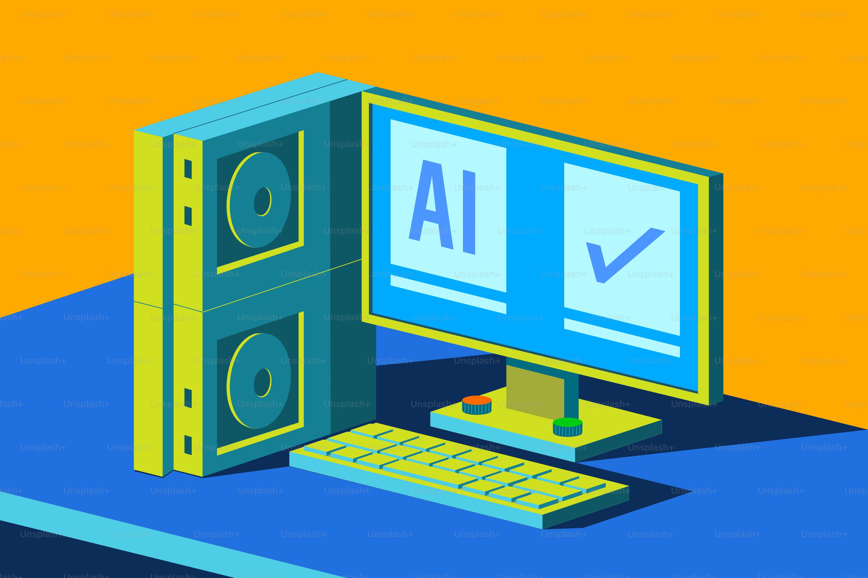 画面にAIを表示するコンピューター