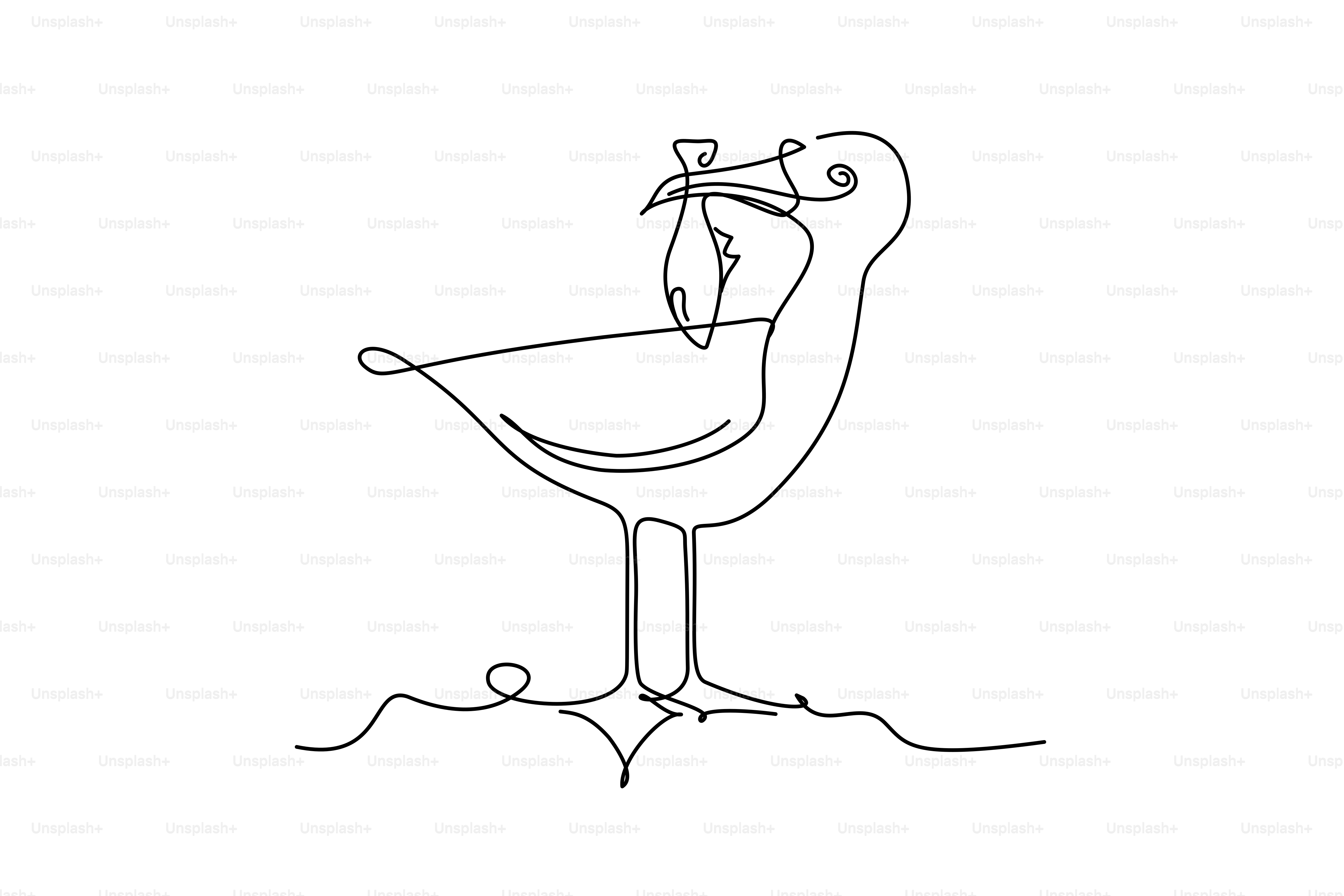 A stork carrying a baby in its beak