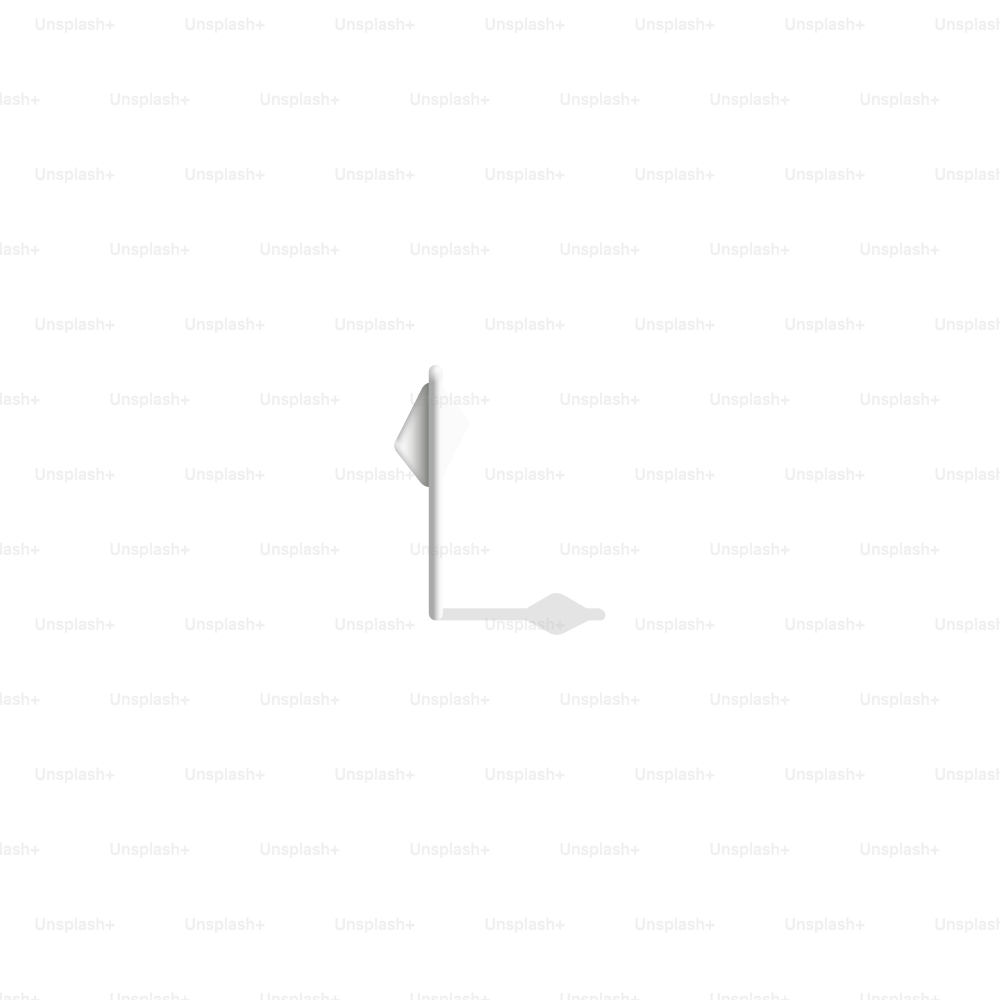 A white flag on a white background