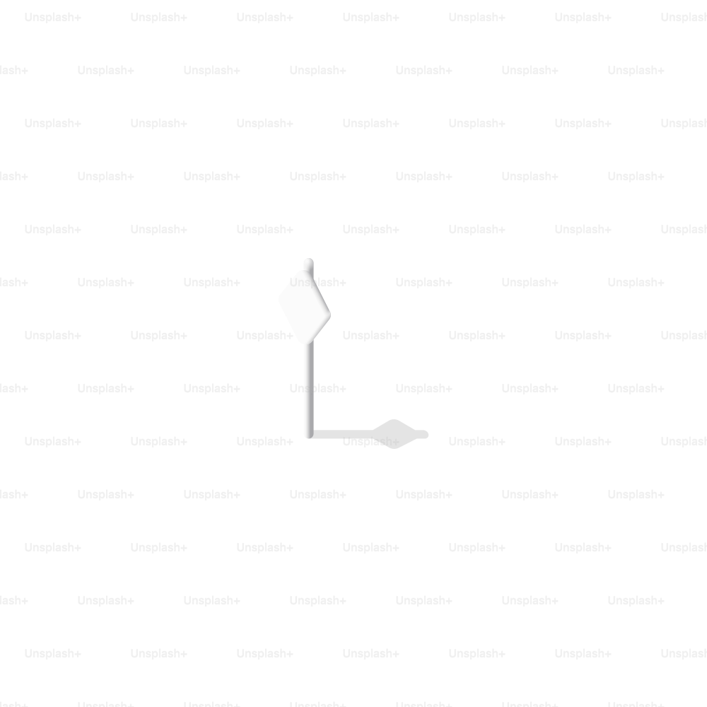 A single white arrow pointing upwards on a white background