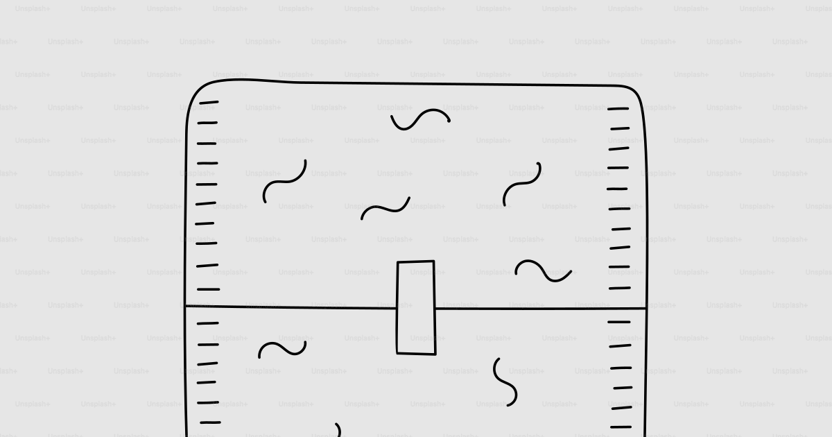 Square Line Just Line A simple line drawing of a square with wavy lines. vector ...