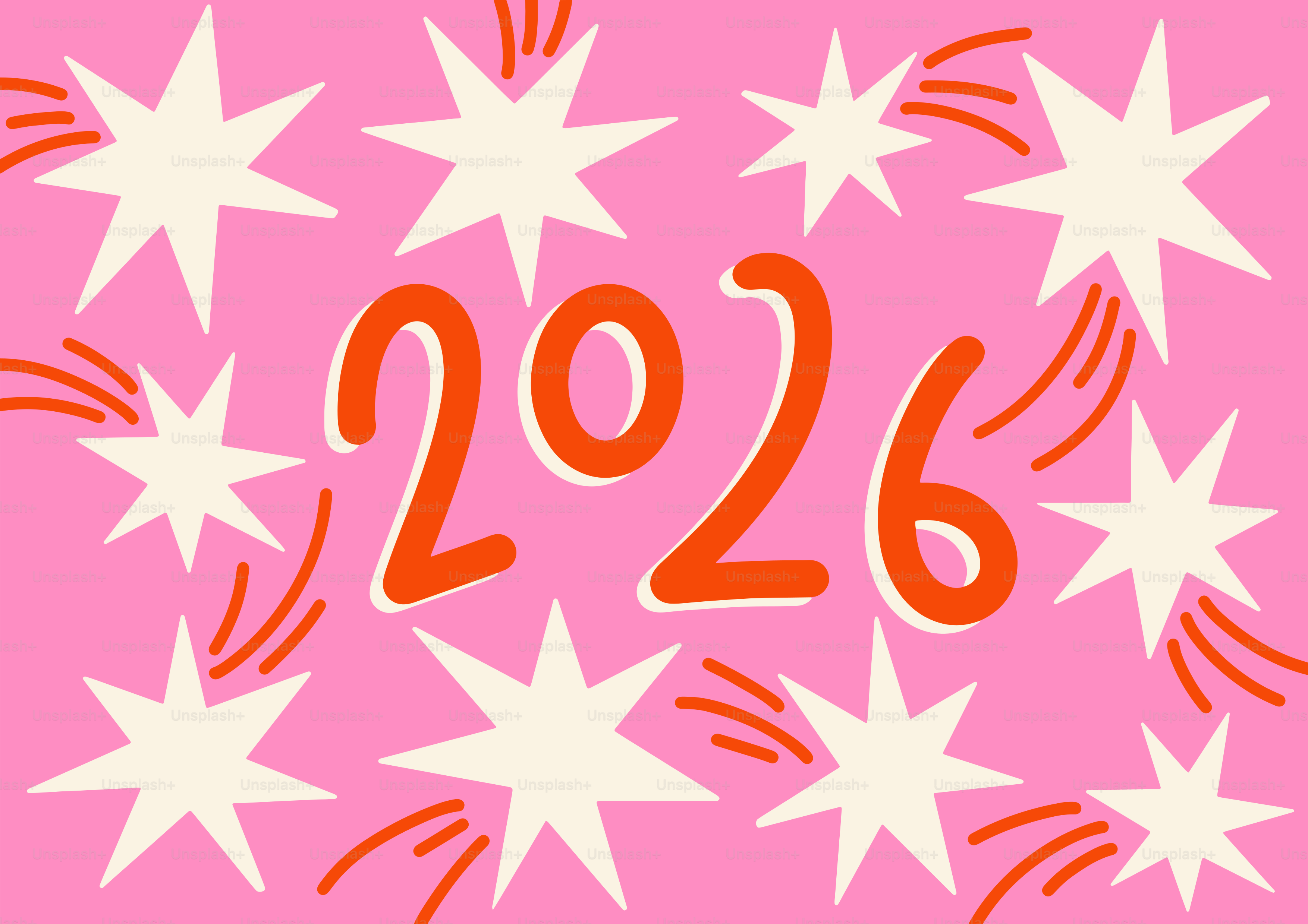 O ano de 2026 cercado por estrelas