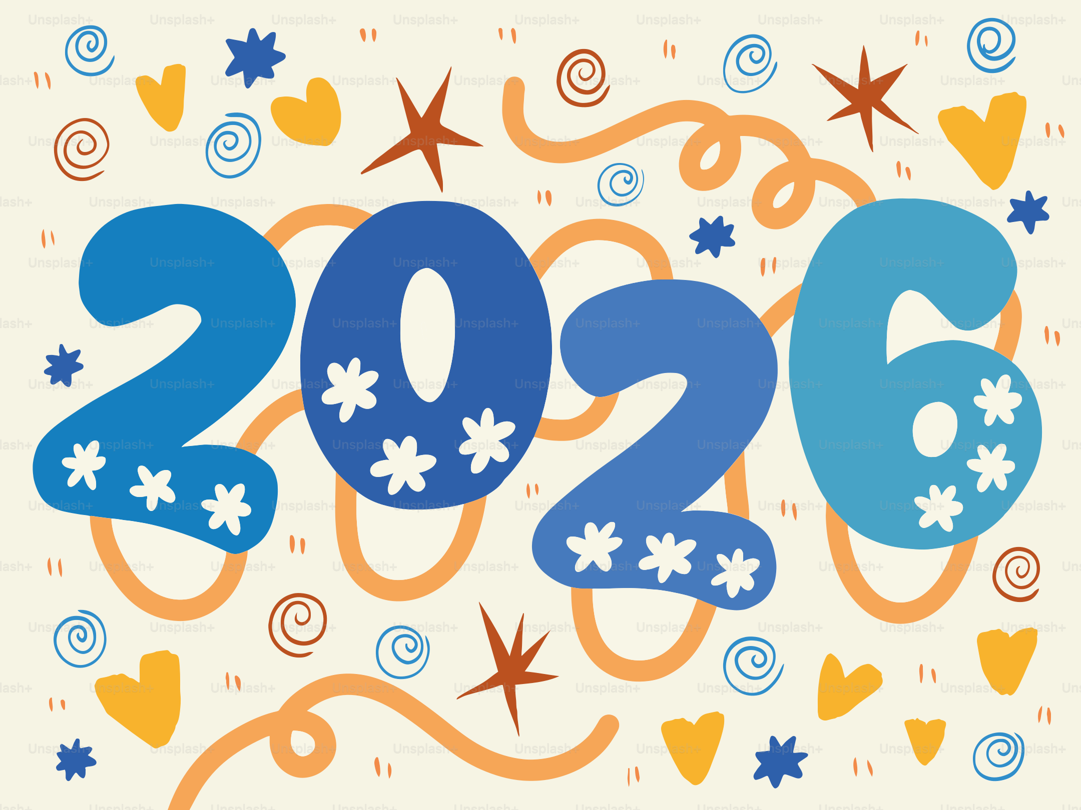 Happy new year 2026 with festive decorations