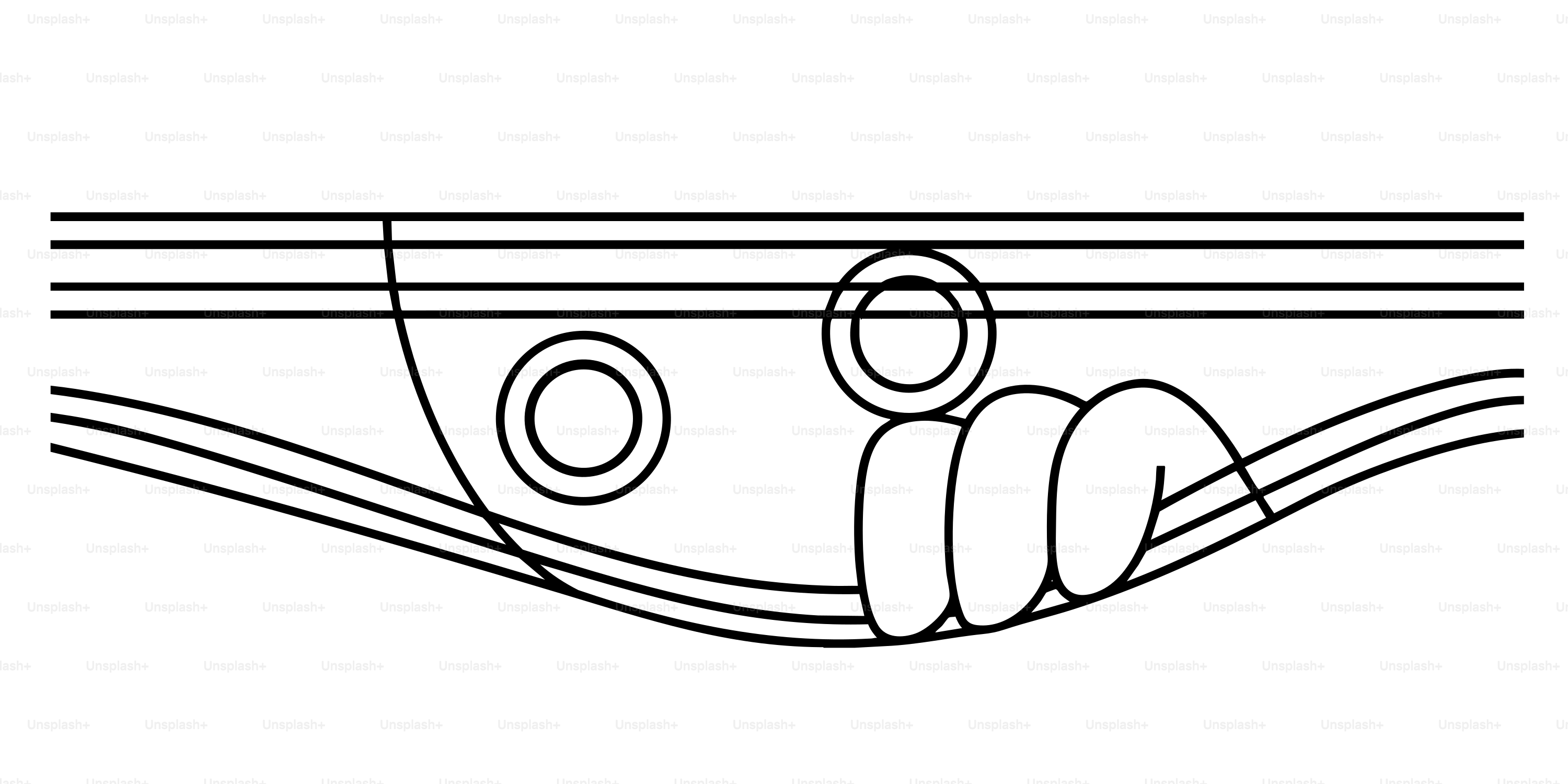 Hand playing musical notes on a staff