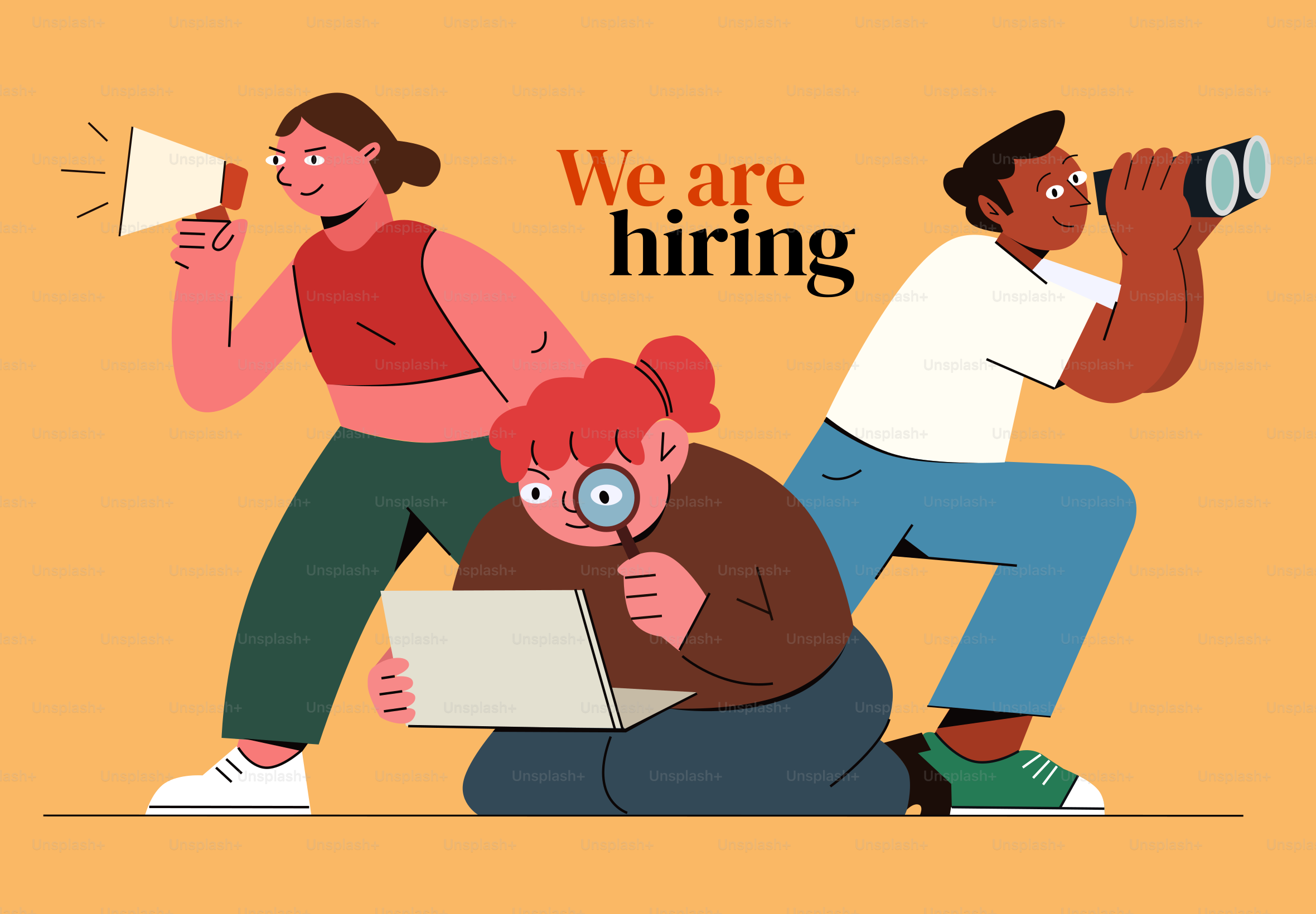 Wir stellen Nachrichten mit verschiedenen Menschen ein, die suchen