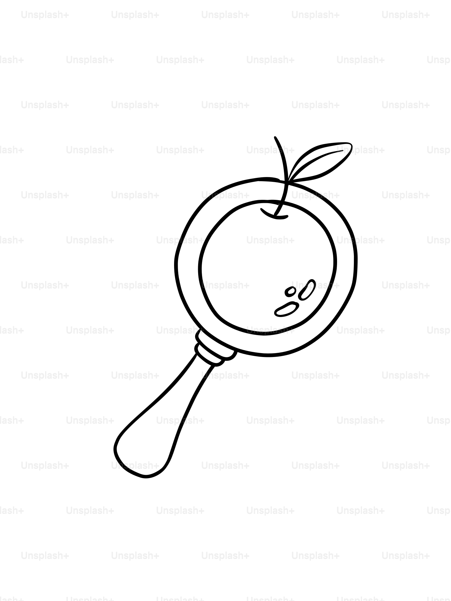 얼굴이 그려진 돋보기 벡터 – Unsplash의 그림 이미지, image size:3000x4000