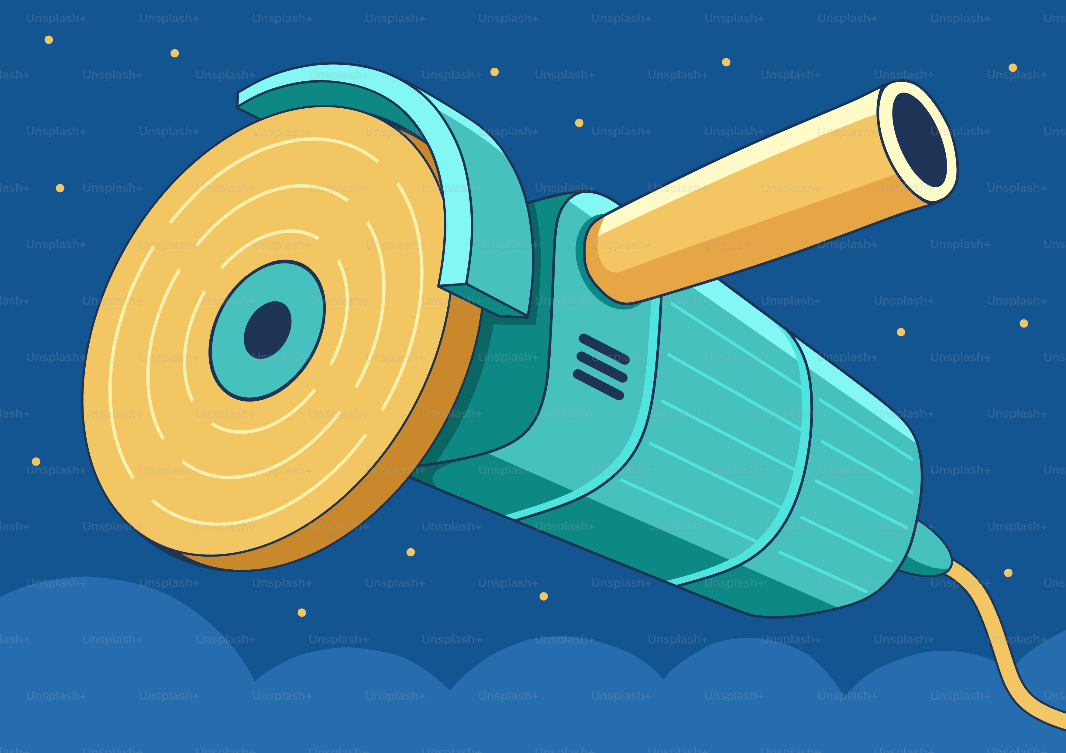 Ein türkisfarbener Winkelschleifer mit gelbem Griff und gelber Scheibe.