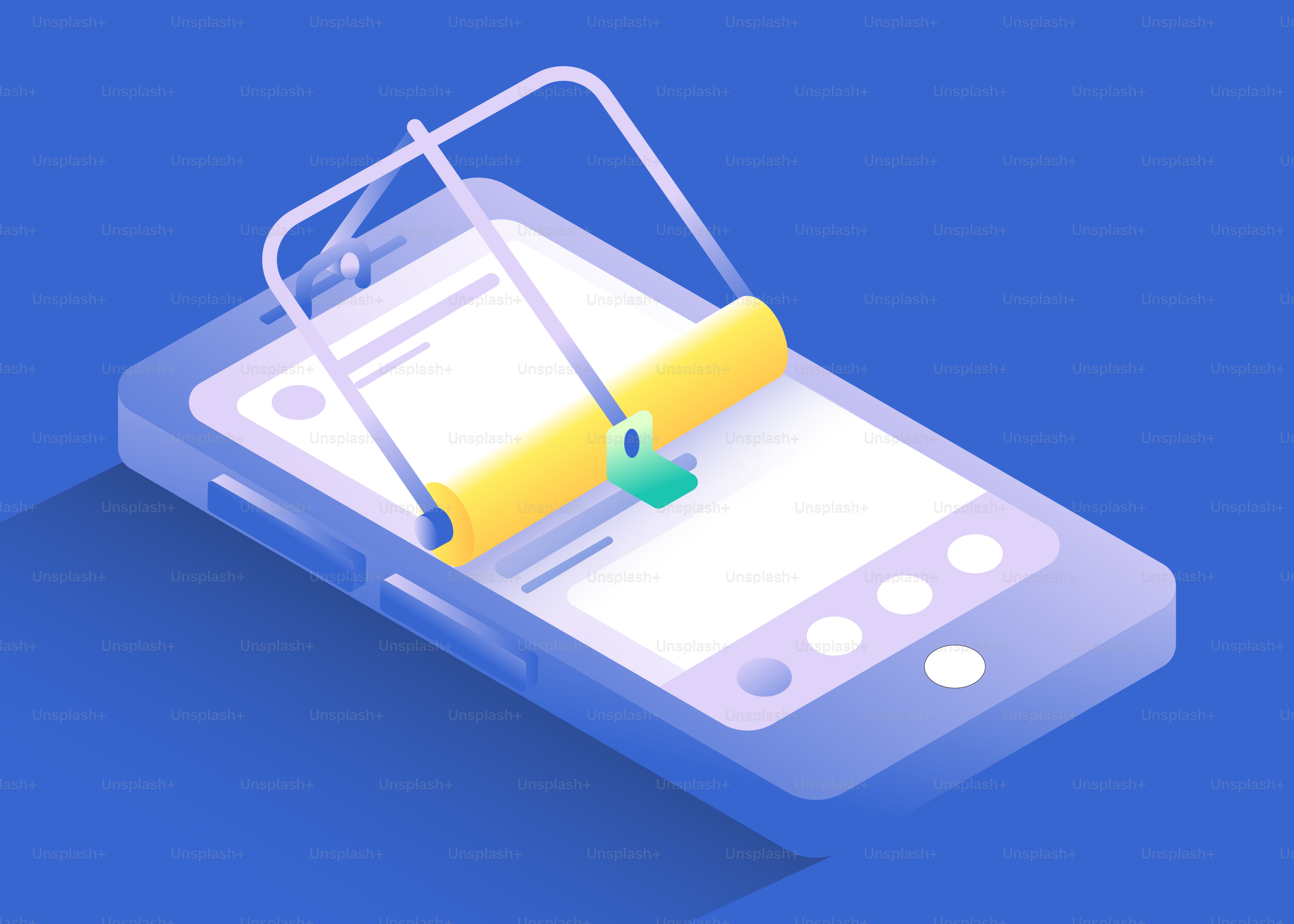 Smartphone used as a mouse trap