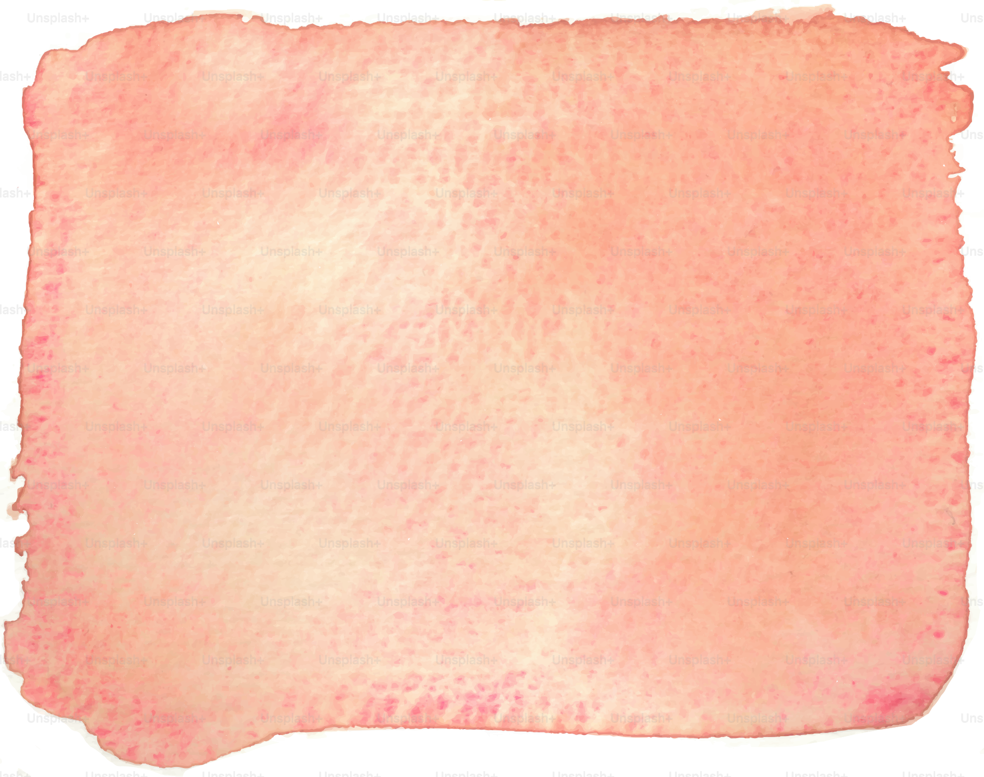 Soft peach watercolor wash with textured paper