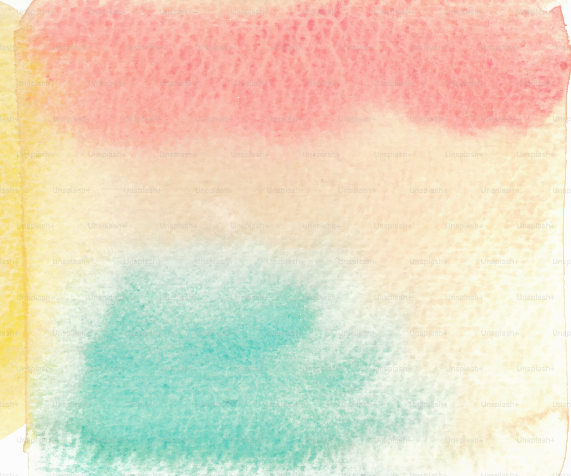 Soft watercolor wash with pink, yellow, and teal hues.