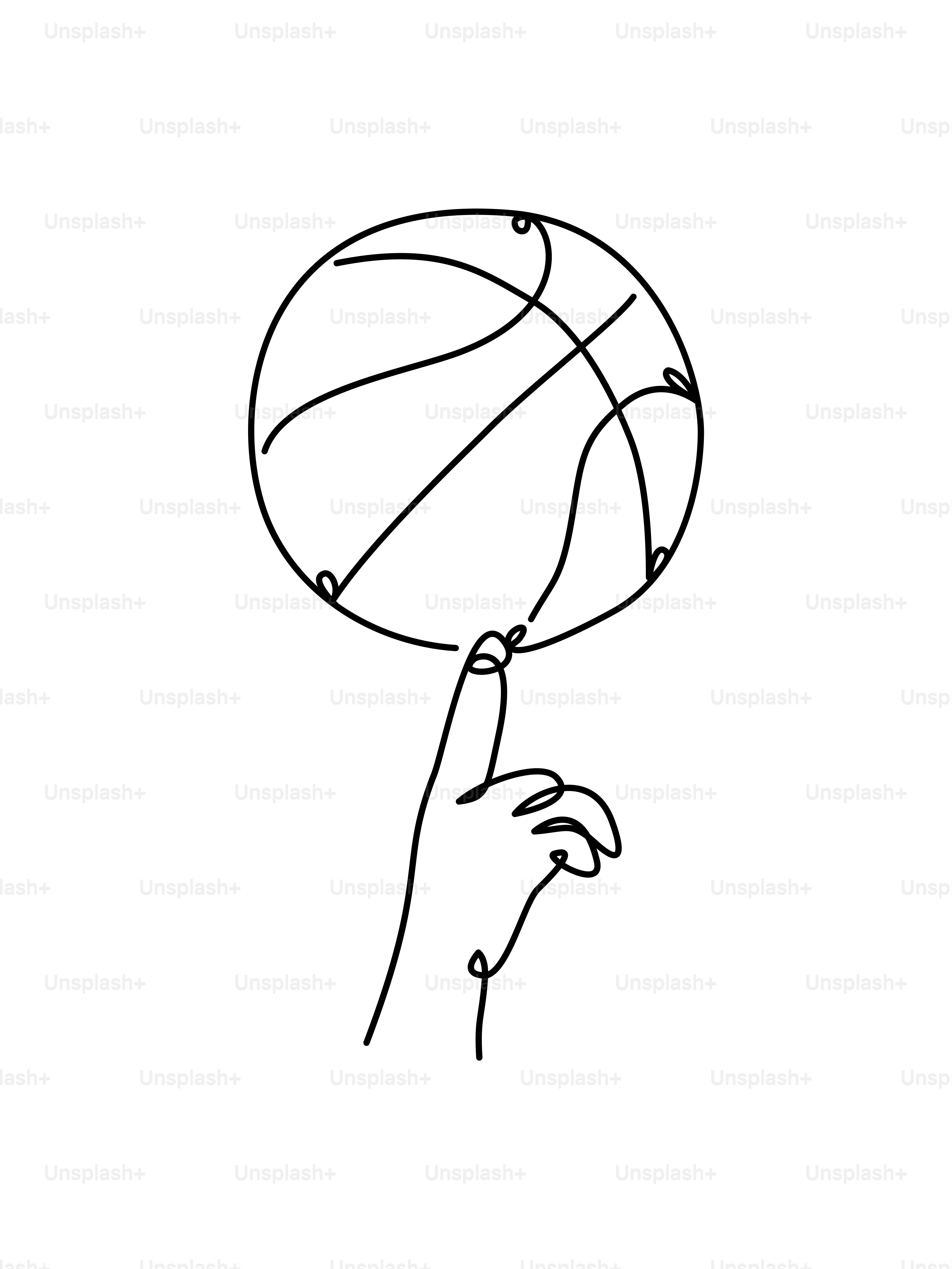 Faire tourner un ballon de basket à la main sur un doigt