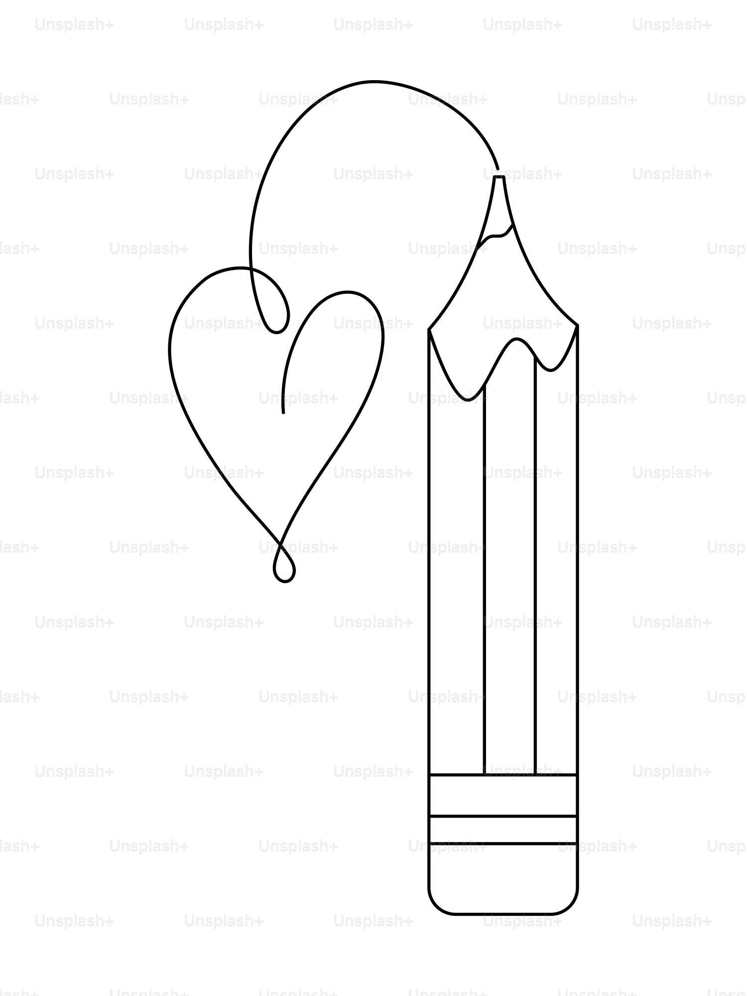 연필로 하트 모양을 그리는 모습 벡터 – Unsplash의 예술 이미지, image size:3000x4000