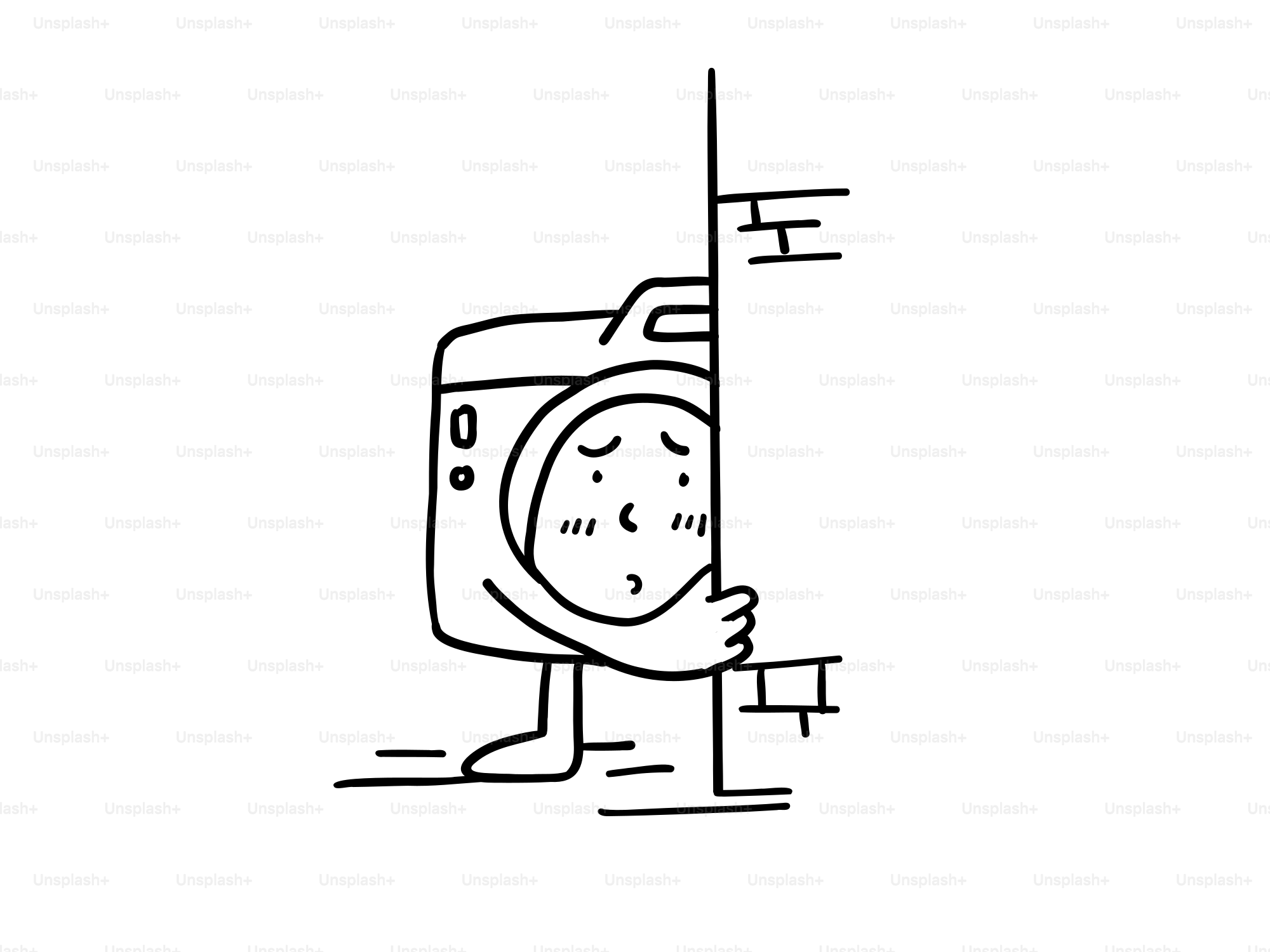 Un dibujo lineal de una persona aspirando un sofá vector – Imagen de  Ilustración en Unsplash, image size:3000x2250