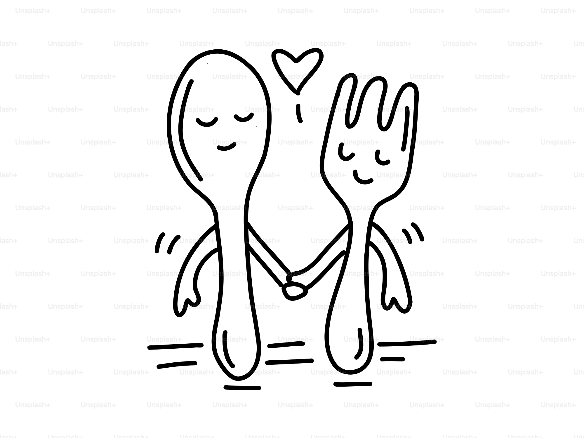 Cartoon Stick Drawing Conceptual Illustration Of Homosexual Couple Of Two  Lesbian Women Walking Together And Holding Each Others Hand. Royalty Free  SVG, Cliparts, Vectors, and Stock Illustration. Image 110691088., image size:3000x2250