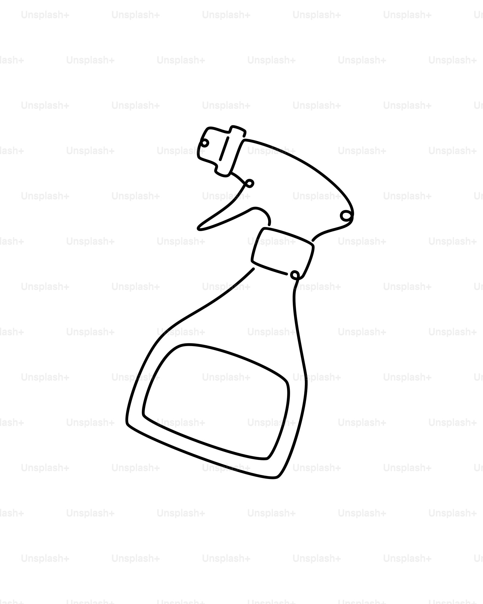 스프레이 병의 간단한 선그림이었다. 벡터 – Unsplash의 그림 이미지, image size:3000x3750