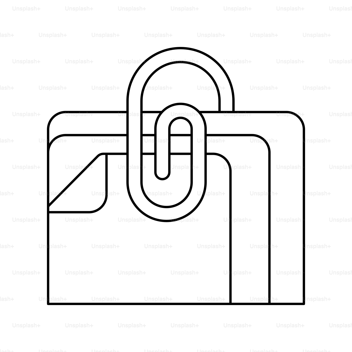 Paperclip holding together stacked documents