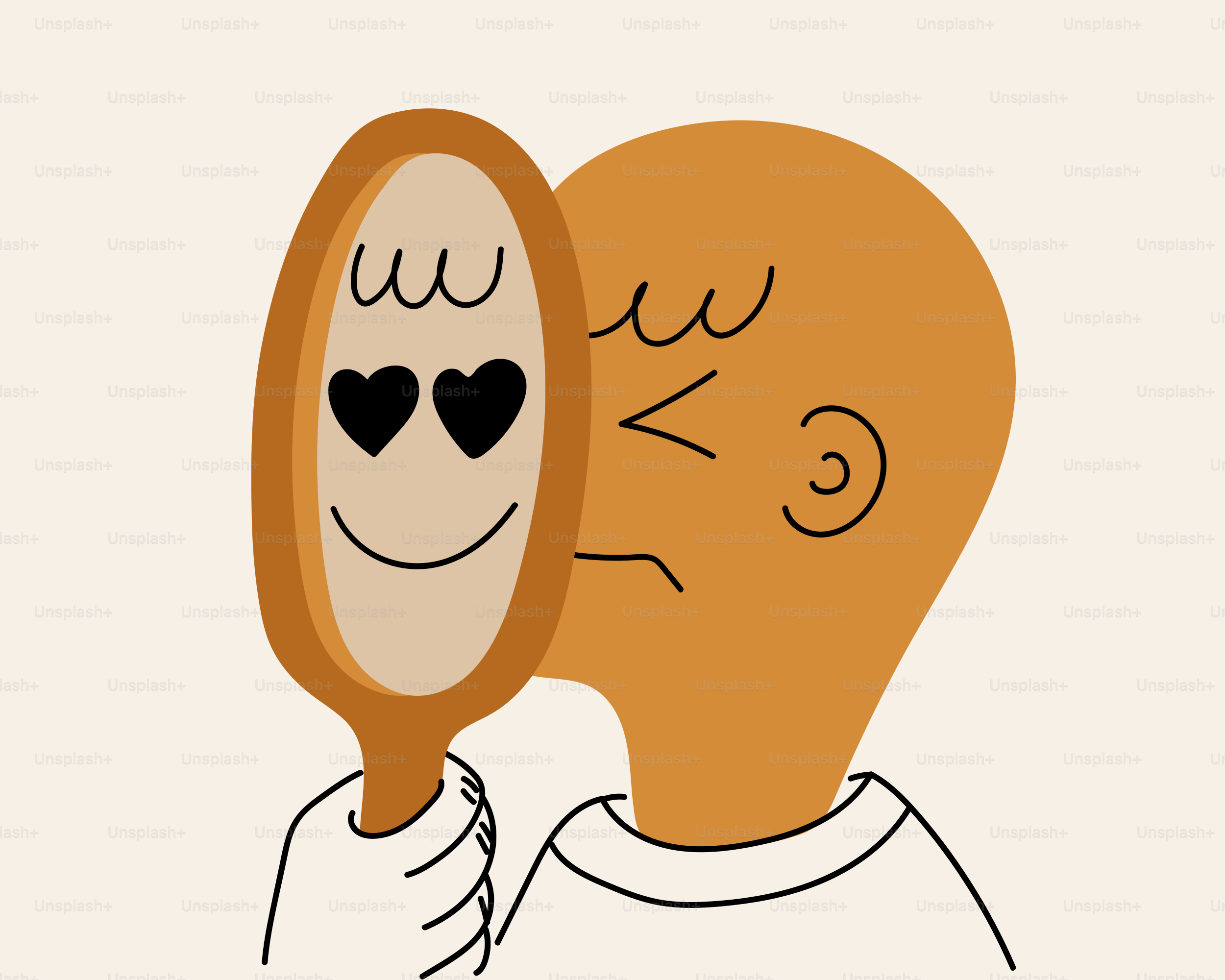 Person sees loving face in mirror