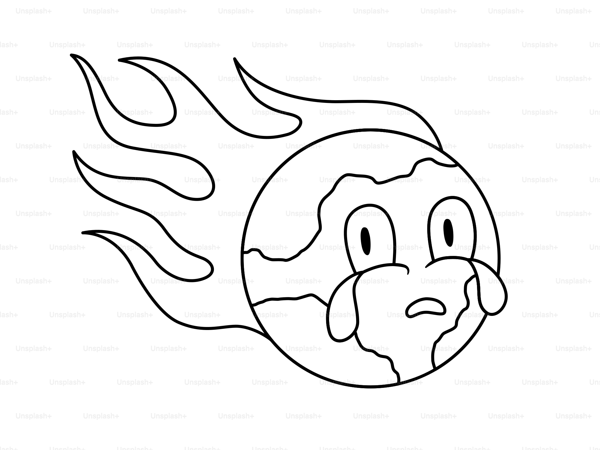 불길로 울고 있는 땅, 하늘에서 떨어져