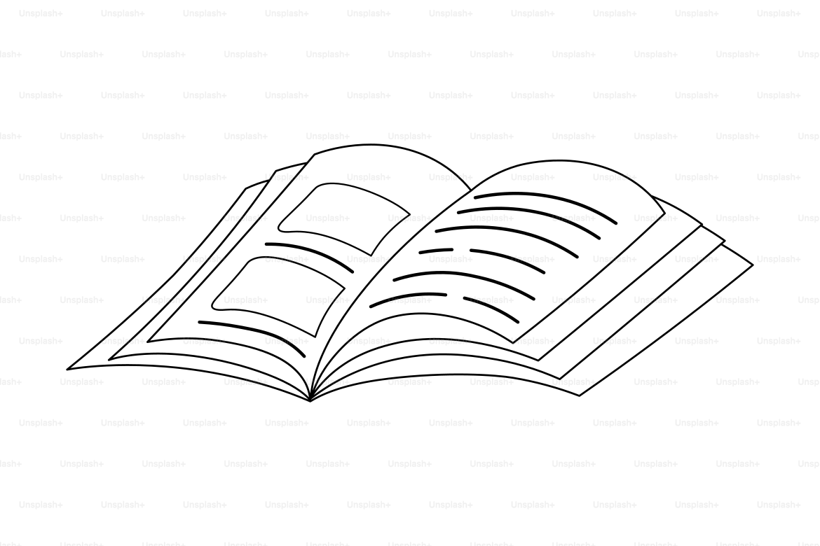 Un libro abierto con páginas y páginas de texto