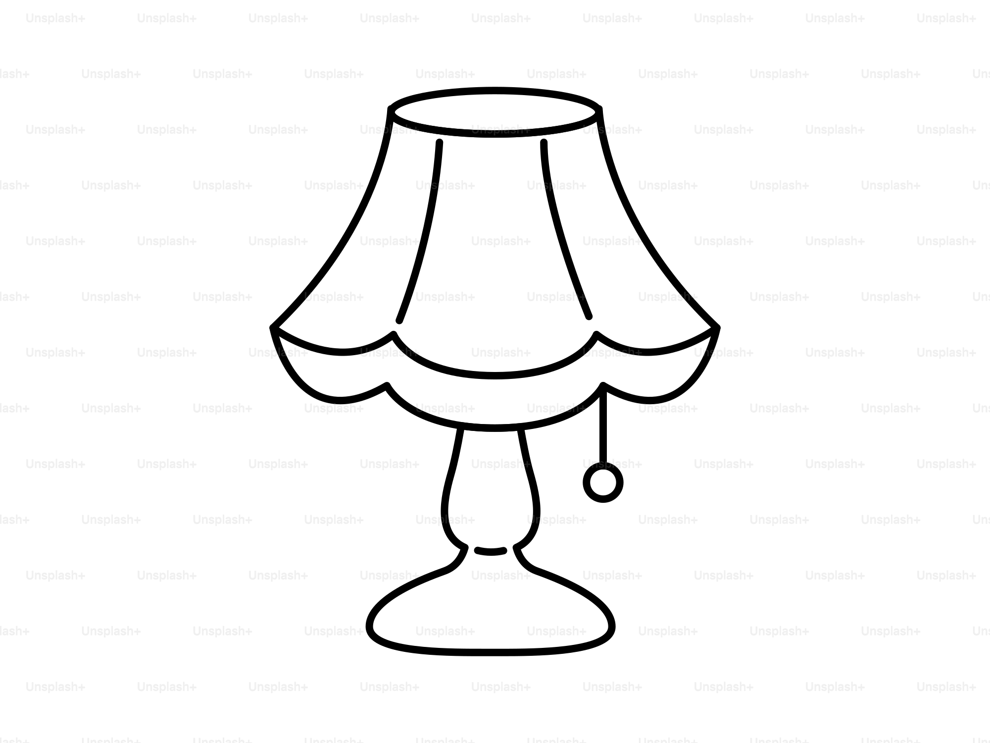 탁상 램프의 간단한 선화입니다. 벡터 – Unsplash의 인테리어 디자인 이미지, image size:3000x2250