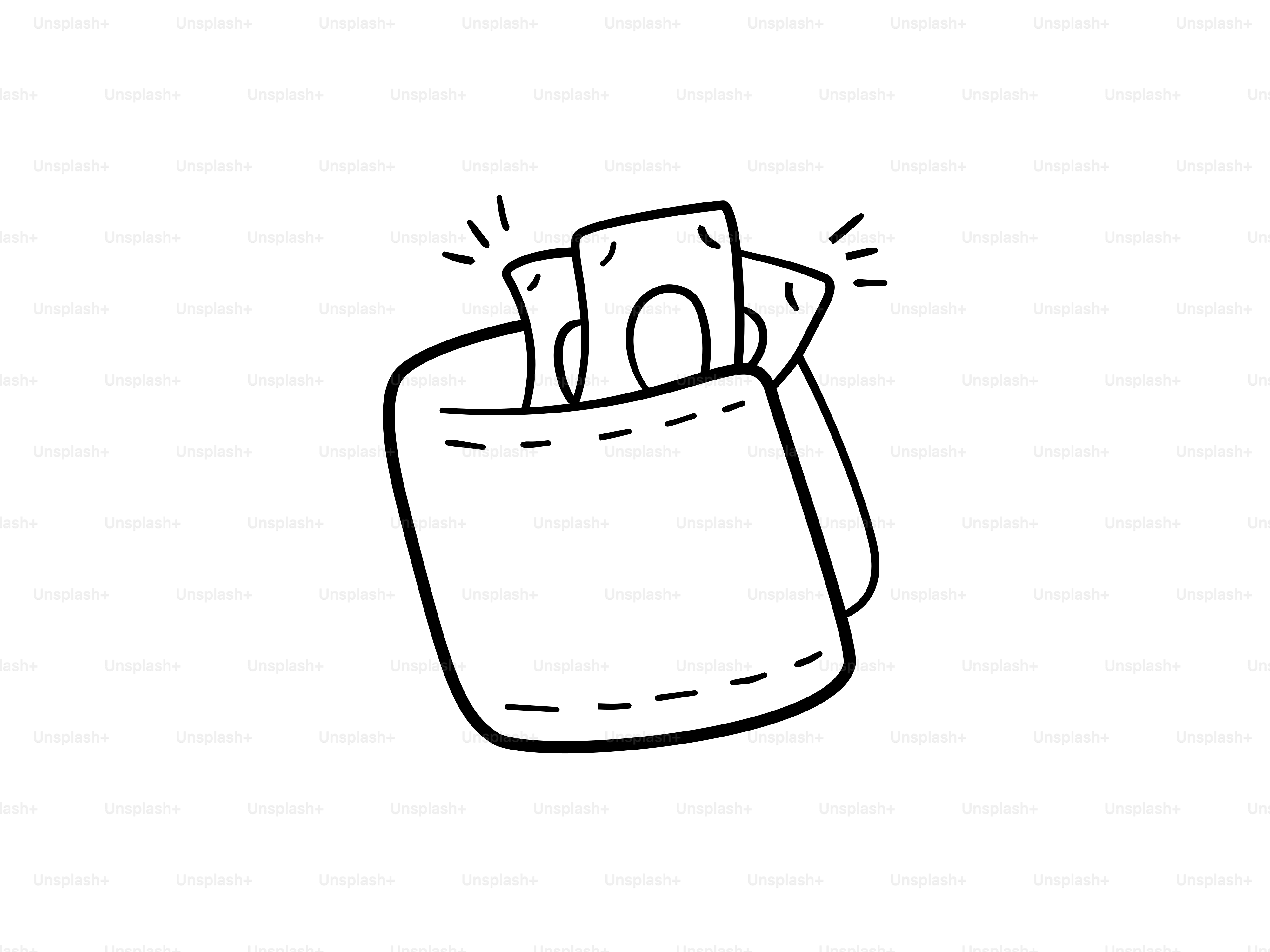 Ein Portemonnaie mit herausstehendem Geld