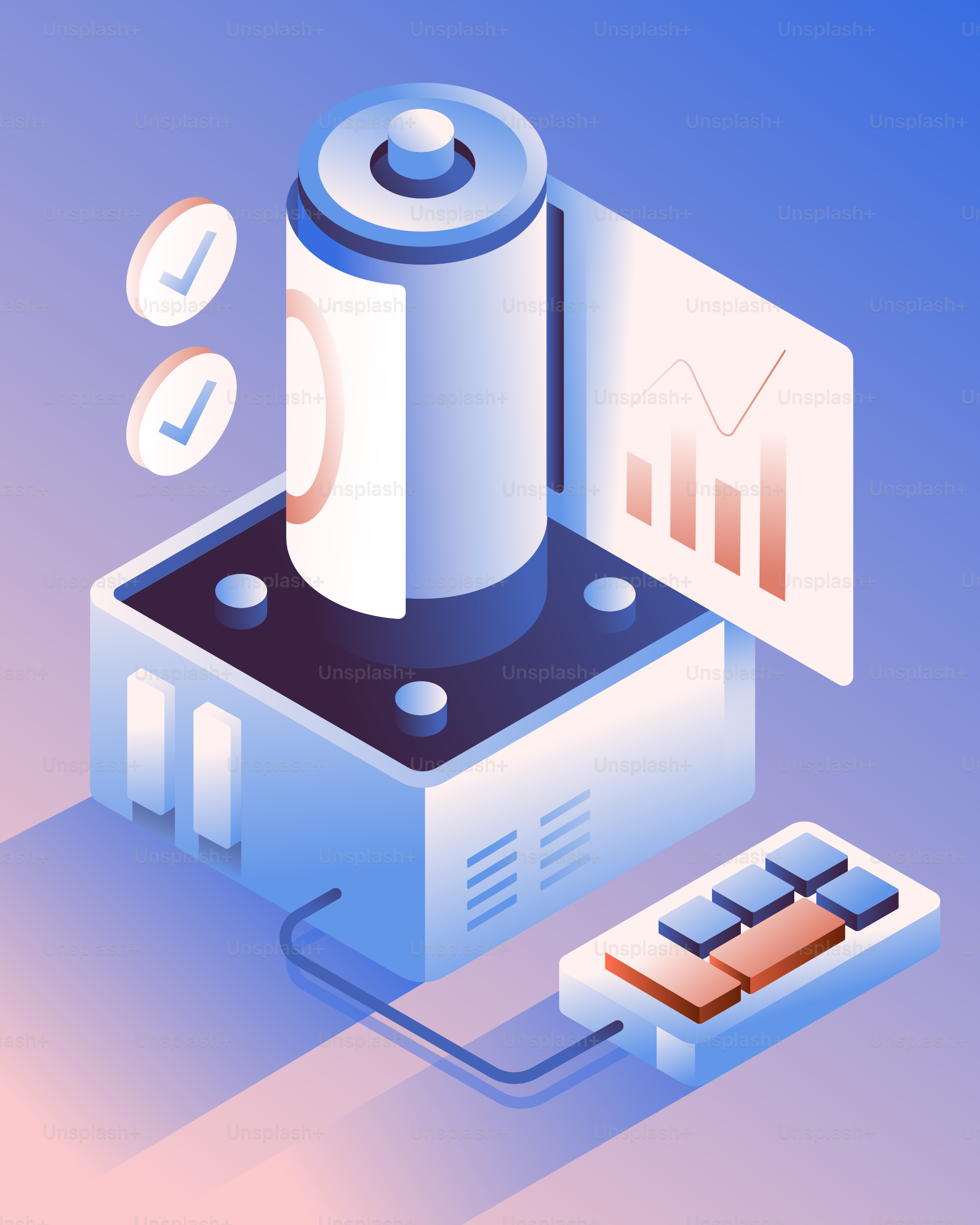Battery charging station with digital interface and analytical displays