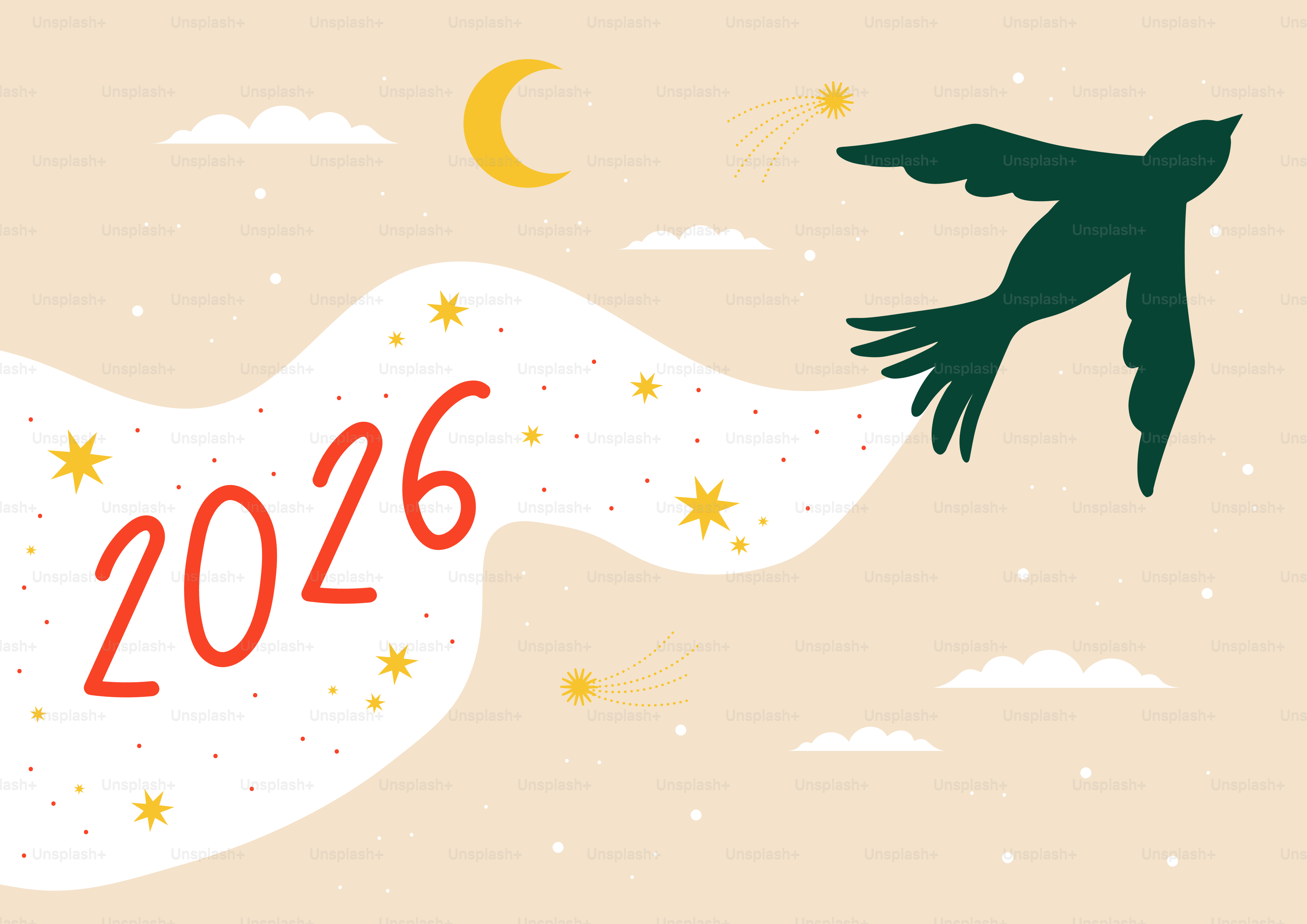 Un pájaro vuela hacia el año 2026