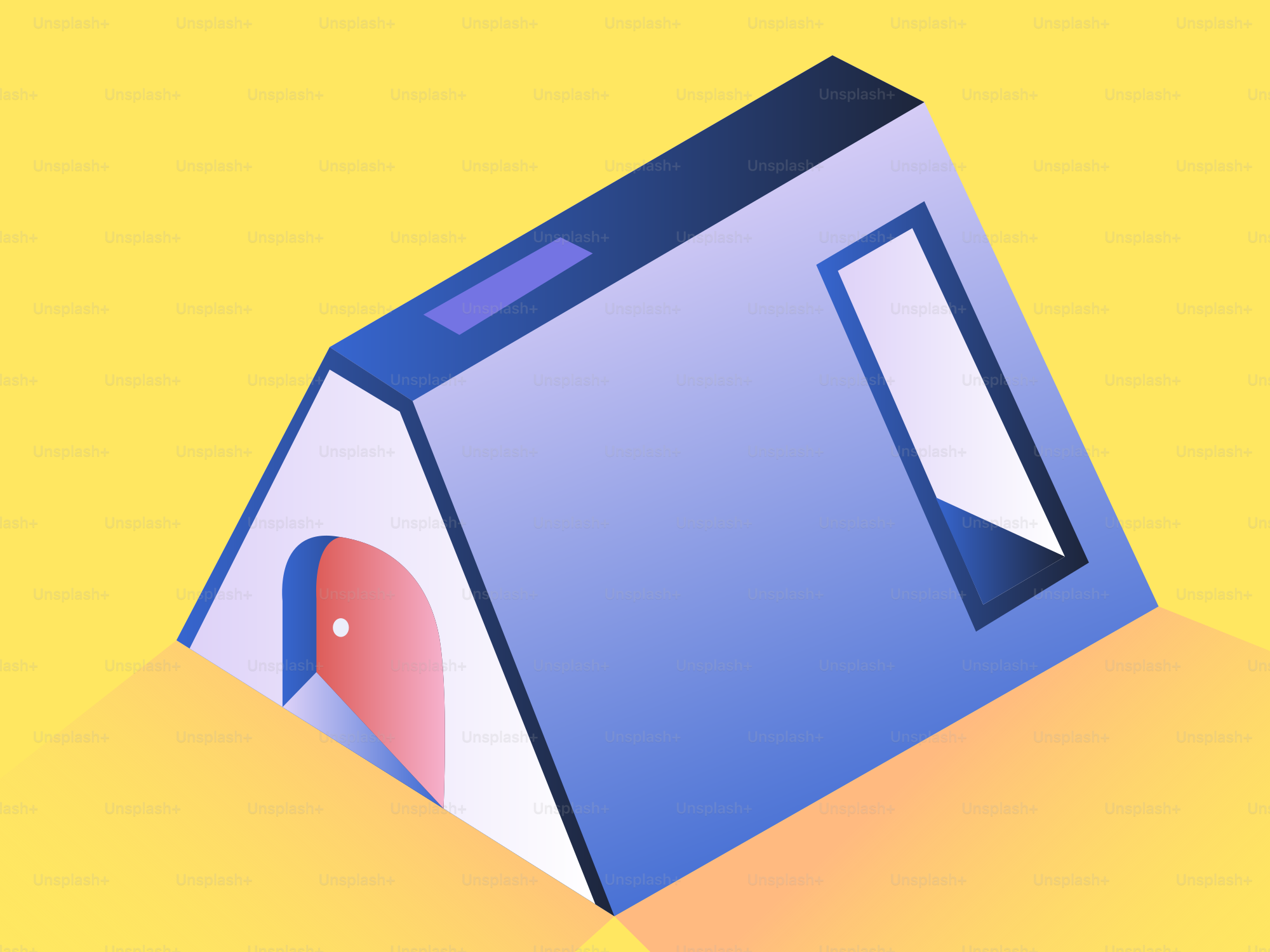 A stylized open book forming a tent shape. vector – Abstract Image on ...
