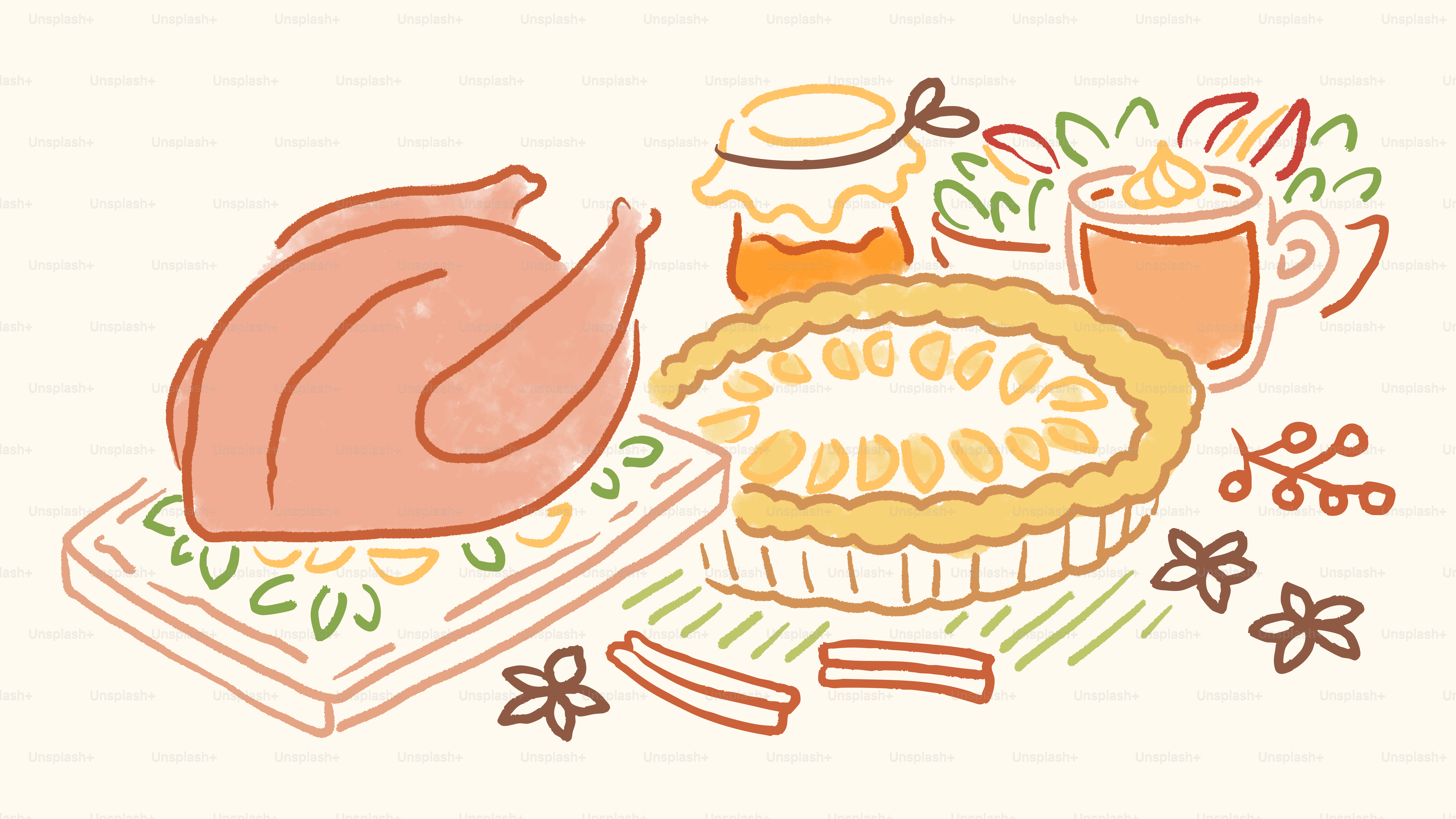 Download Celebrating Thanksgiving With Candles Wallpaper | Wallpapers.com, image size:3000x1688