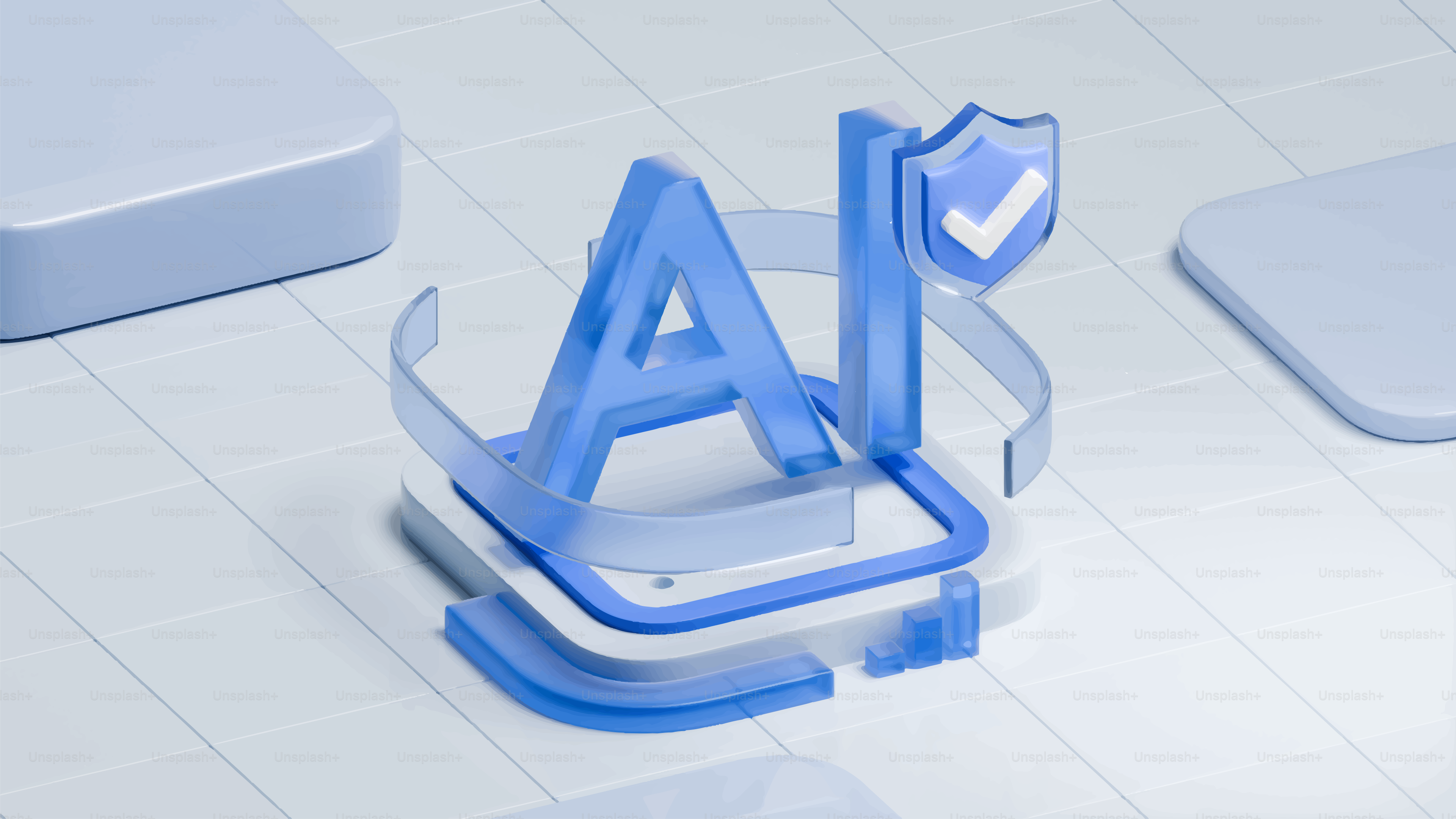 Ai logo with a security shield icon