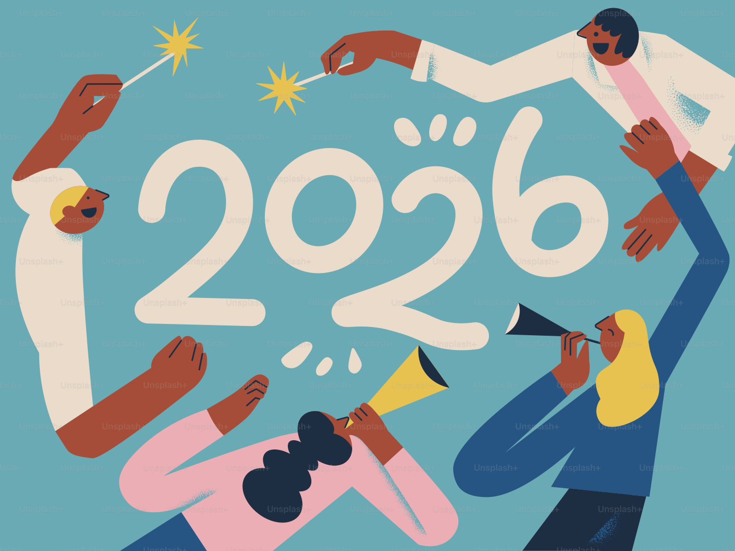 As pessoas celebram o ano novo de 2026 com fogos de gás.