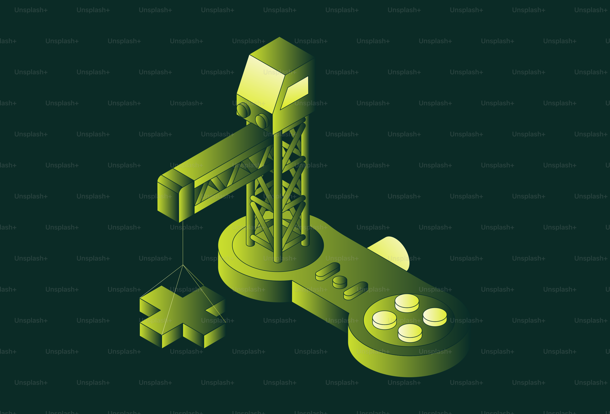 Grue soulevant une pièce de puzzle de la manette de jeu