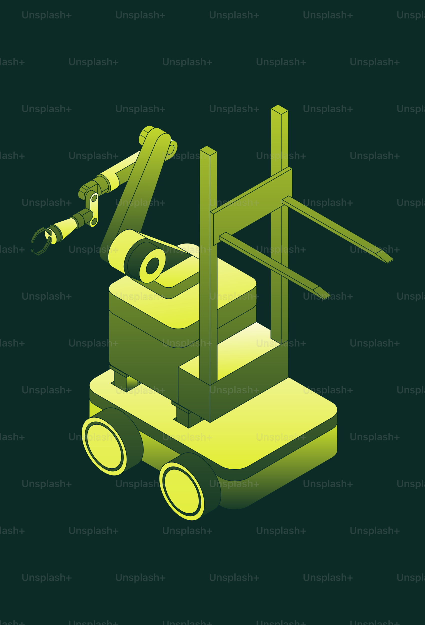 Roboterarm auf einer mobilen Plattform