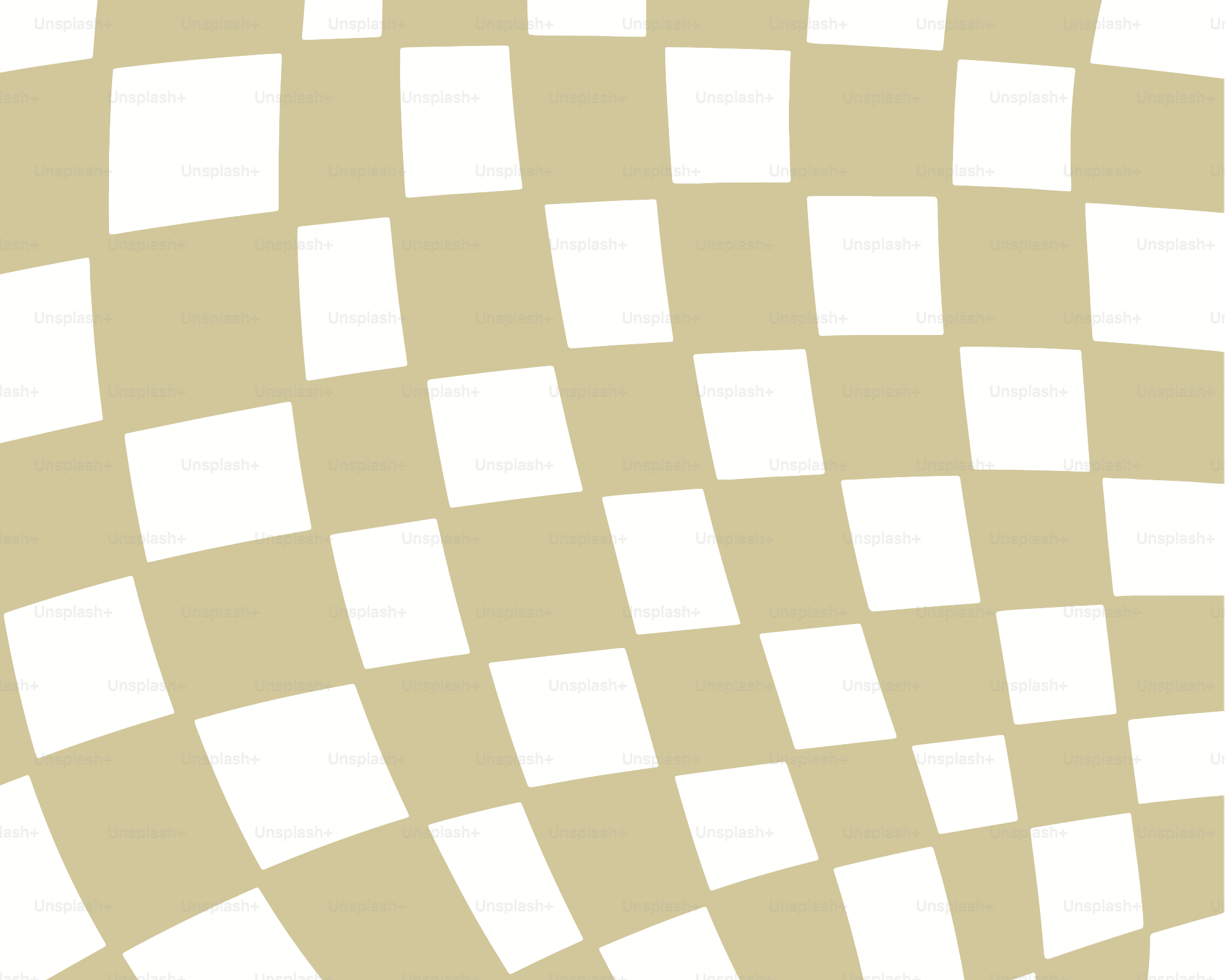 Warped checkerboard pattern with beige and white squares