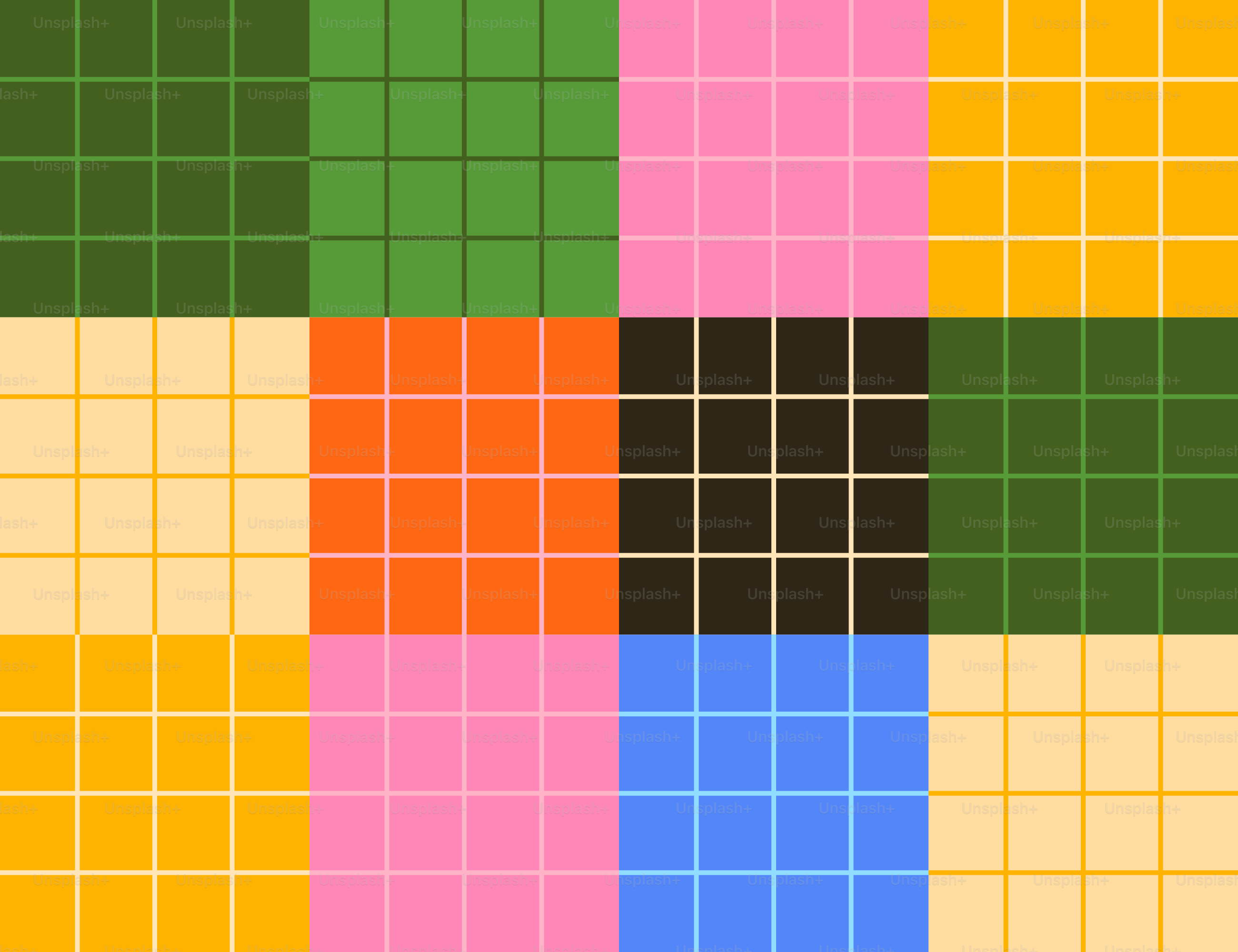 Colorful grid pattern with diverse blocks.