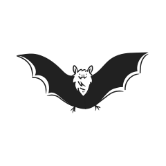 白い背景に隔離されたコウモリの黒いシルエット。ハロウィーンの装飾的な要素。任意のデザインのベクトルイラストレーション. ストックベクター ©Alody  282462094, image size:3000x3000