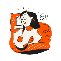 Woman sleeping peacefully in bed with pillow.