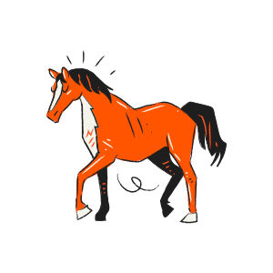 白黒で立ち上がる馬のシルエット。のベクター – Unsplashの動物の無料画像, image size:3000x3000