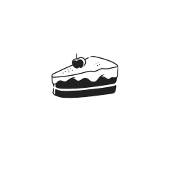 A slice of cake with a cherry on top