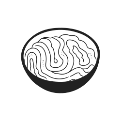 Illustrazione della ciotola di noodles