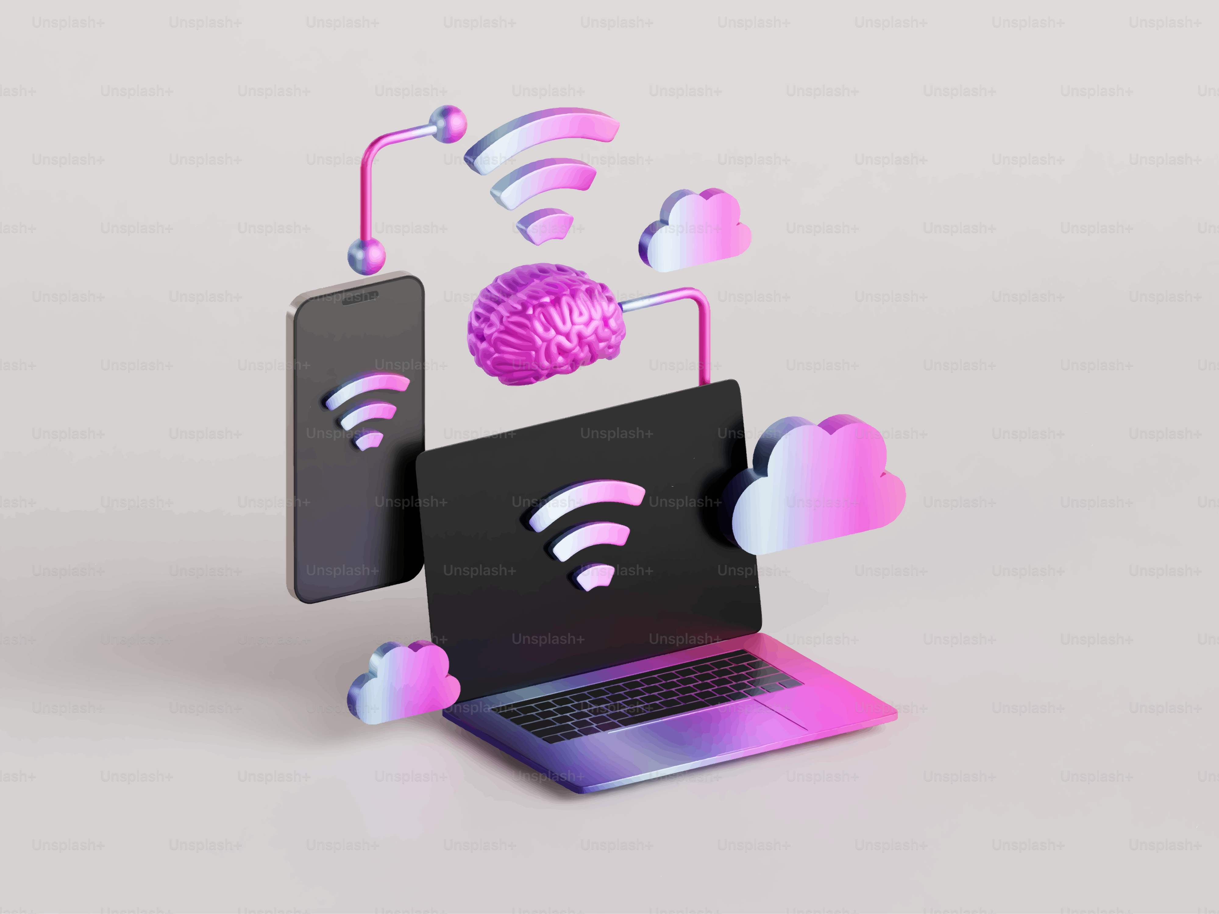 Digital connection between devices and cloud