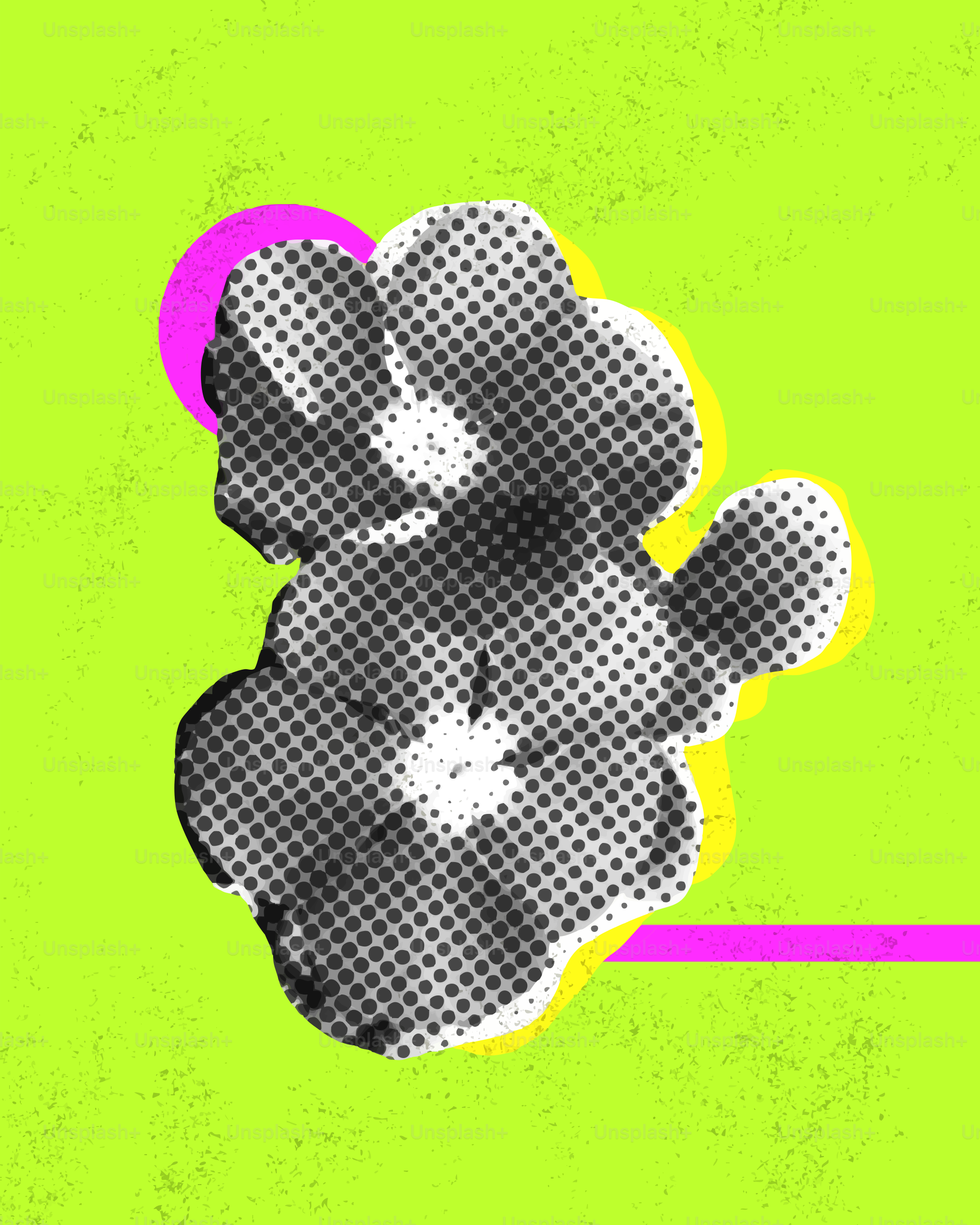 Abstract flower design with bright background