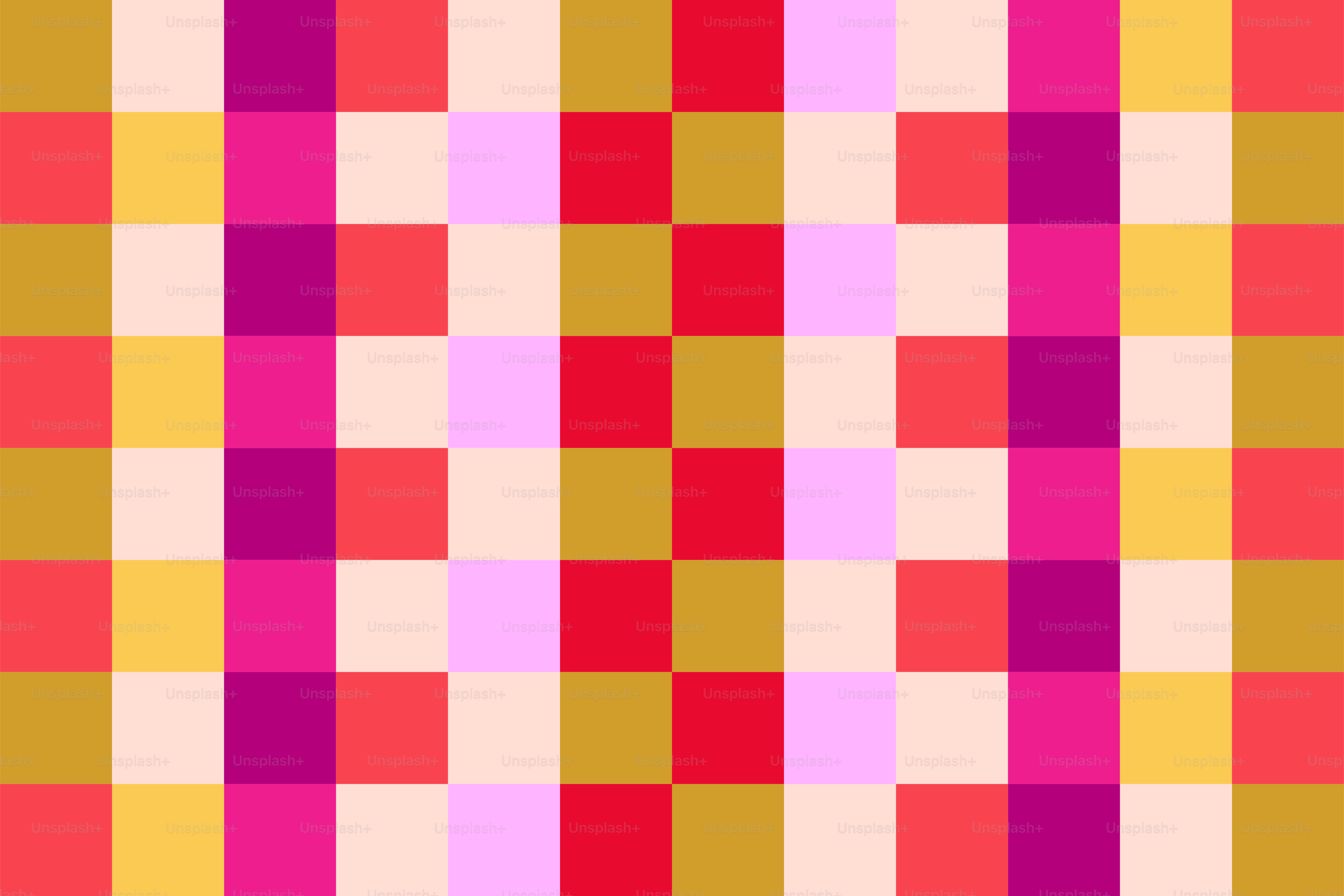 Colorful checkered pattern with pink, yellow, and red squares