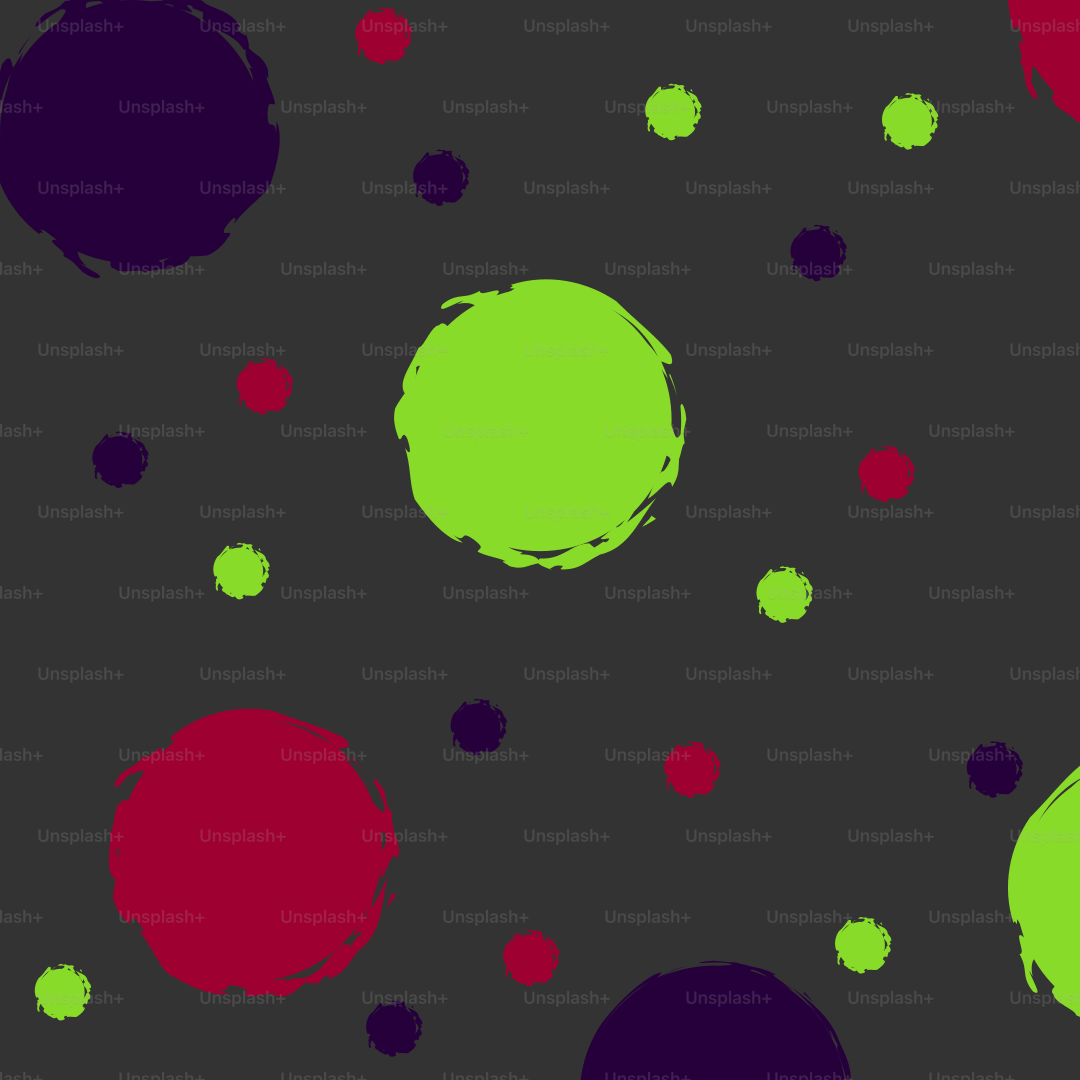Abstract pattern of colorful circles on dark background