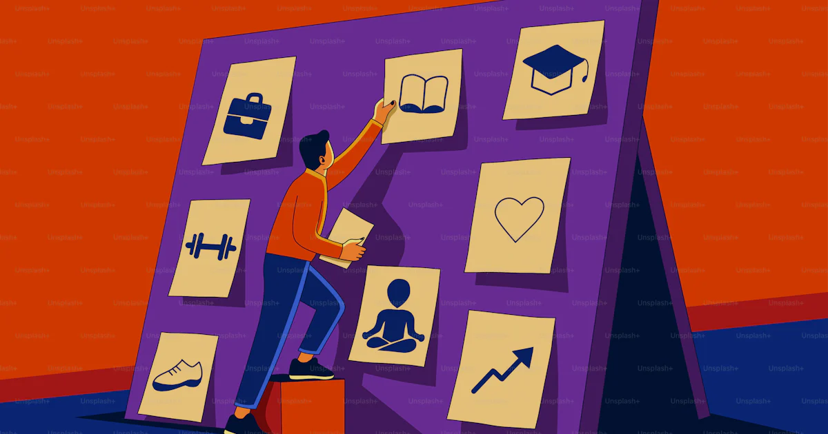 Plan Vision Man Man planning goals on a vision board. vector – Writing Image on Unsplash