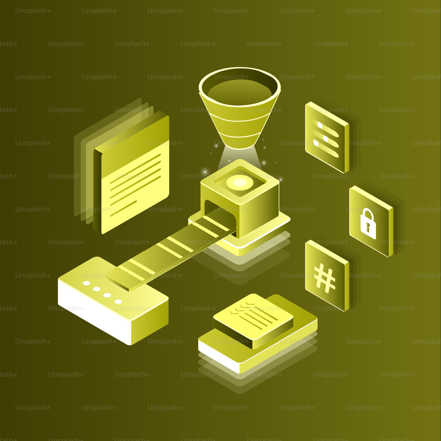 Abstract data processing and filtering concept