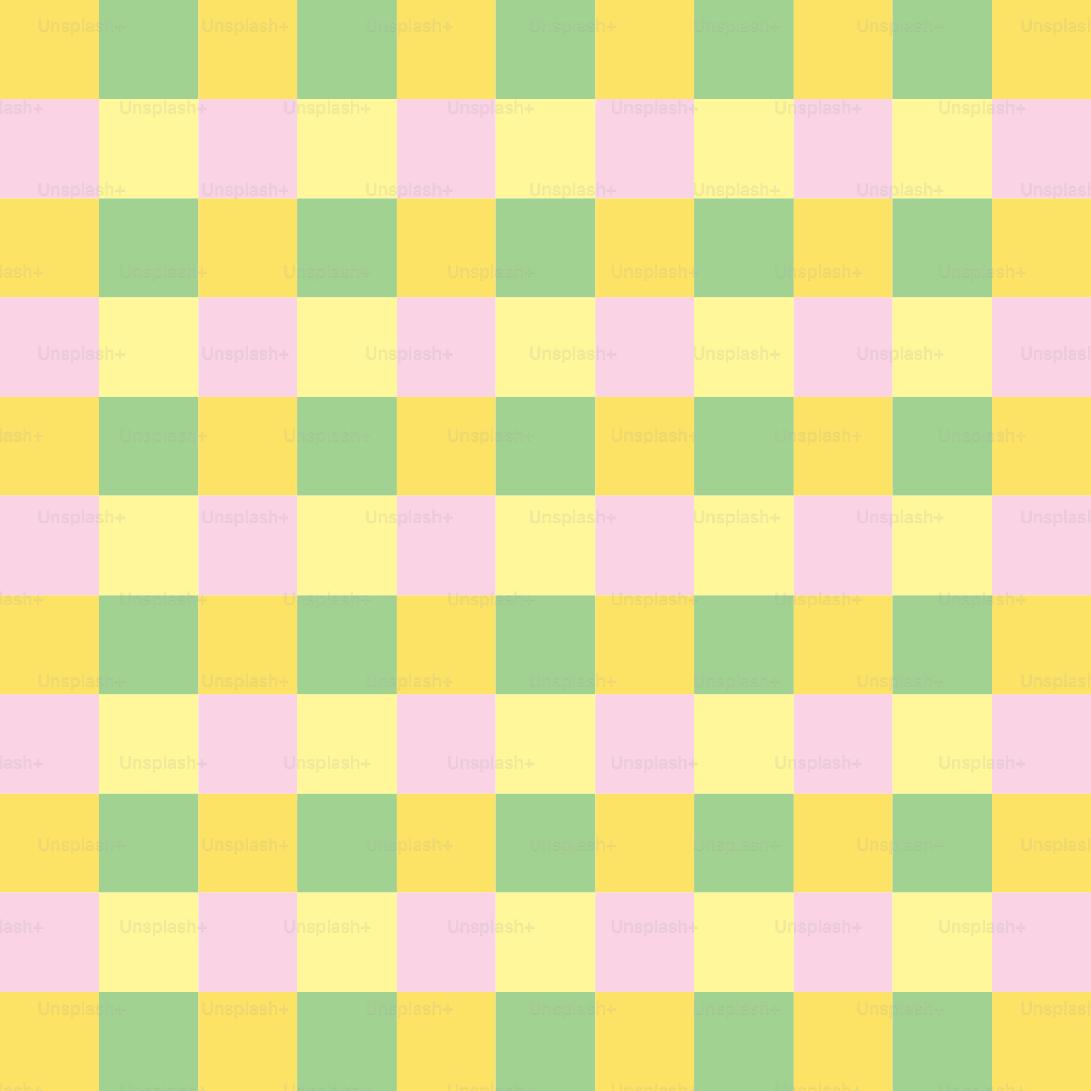 Pastel pink, yellow, and green checkered pattern