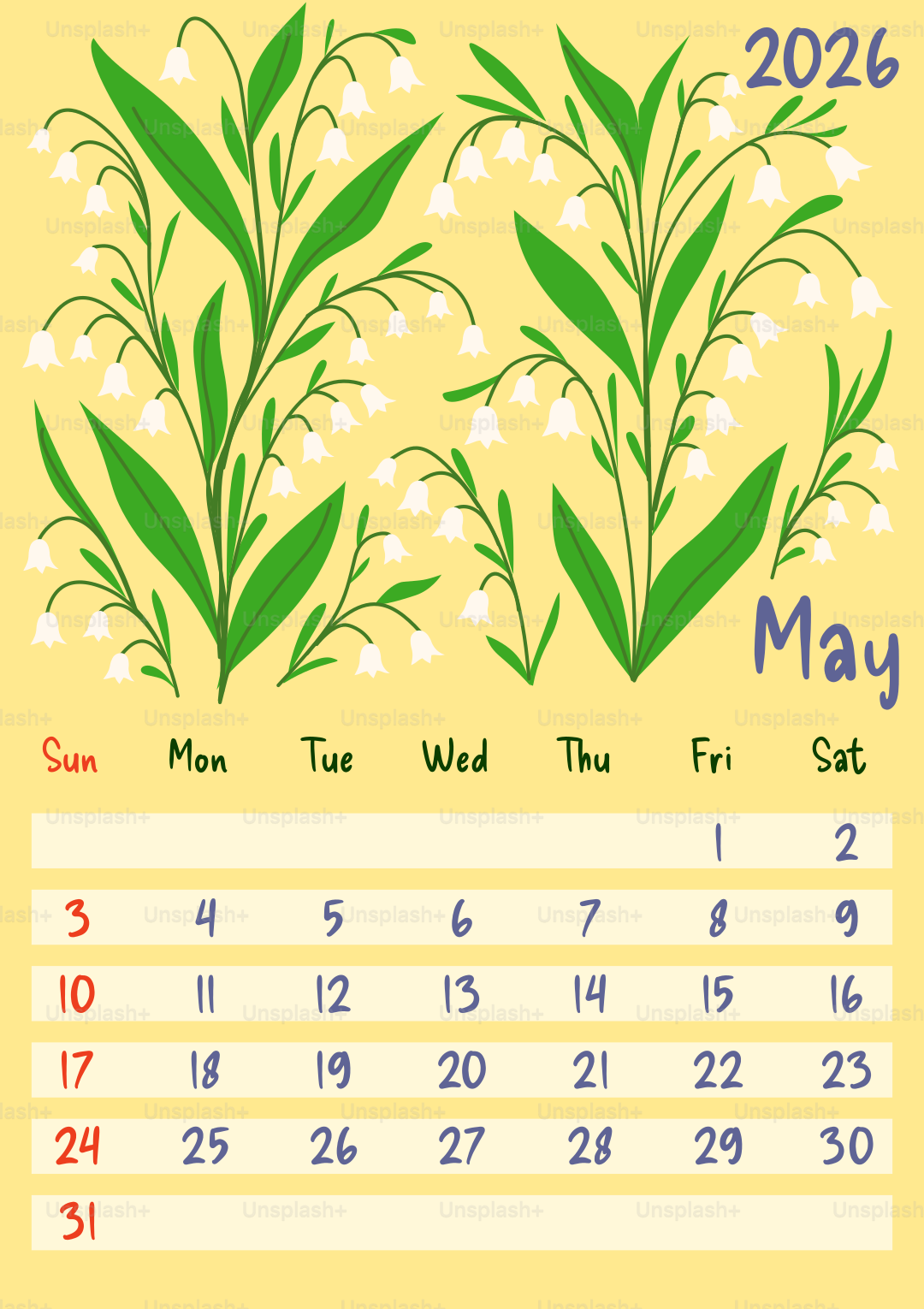 March 2026 calendar with yellow daffodils vector – Flower Image on Unsplash
