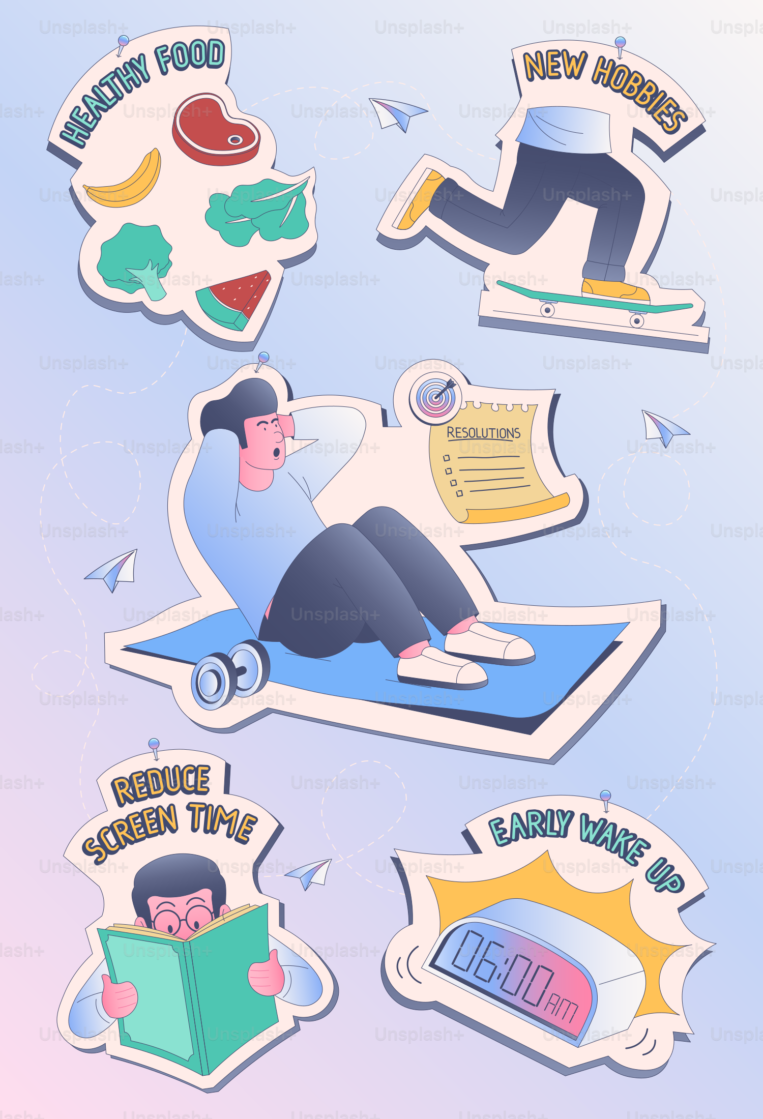 Personne qui fait des abdos avec des objectifs de mode de vie sain