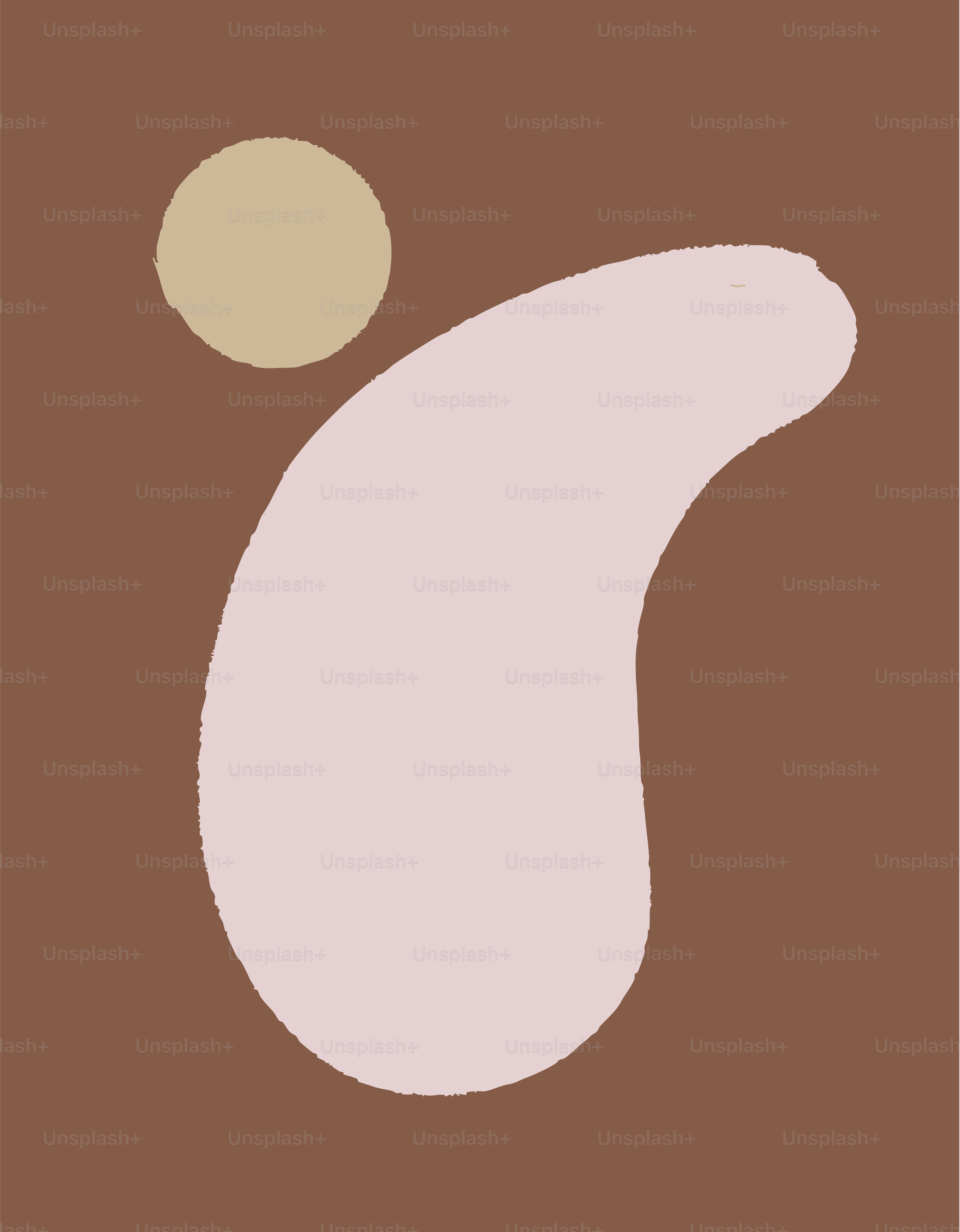 Abstract shapes in muted earthy tones